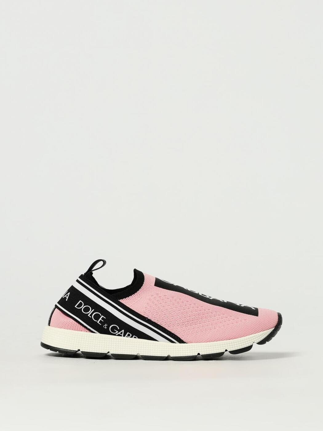 ドルチェ＆ガッバーナ DOLCE\u0026GABBANA 滑っこいスニーカー スニーカー ボーイズ サクラ色 Flat sneakers D10723AH677 関税 貨物輸送無料 2025AW gi キッズファッション-靴