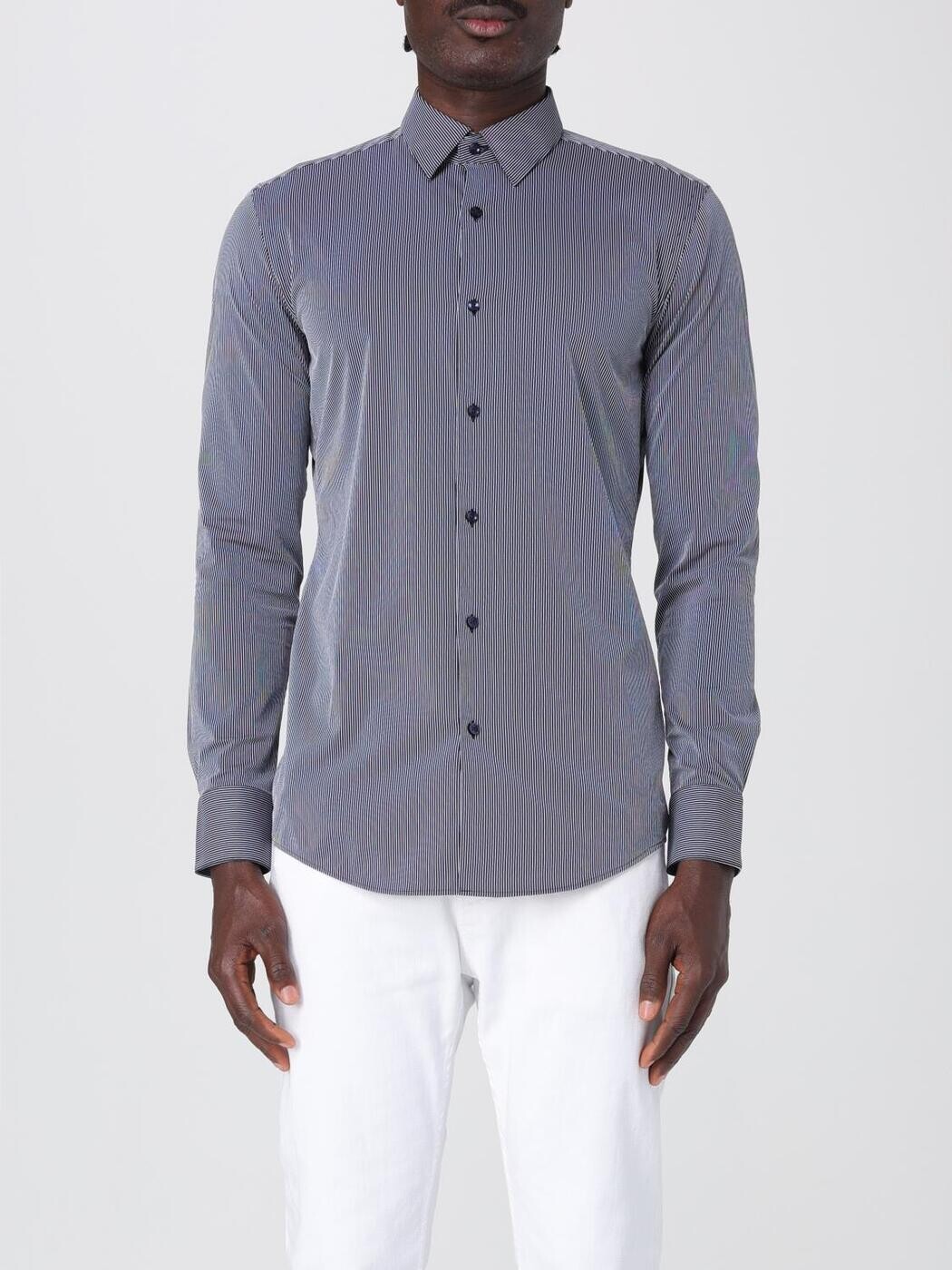 主任者 BOSS プルオーバー メンズ 青色 Shirts 50539397 関税 貨物輸送無料 2025SS gi