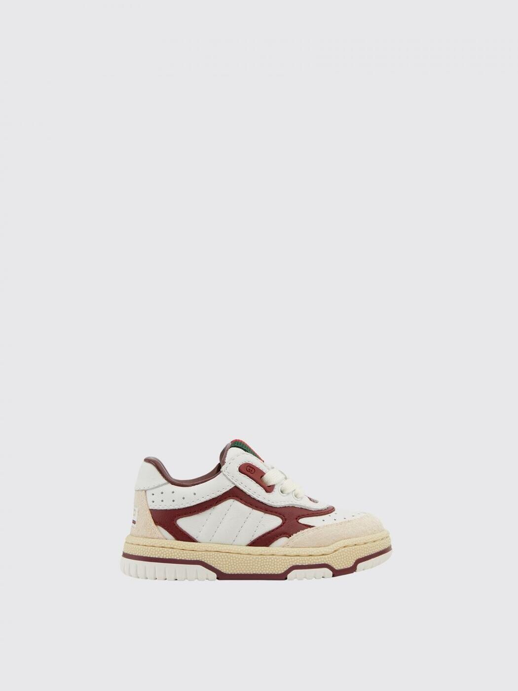 グッチ GUCCI 坦々たるスニーカー スニーカー ボーイズ 白いこと Flat sneakers 793061AAEDR 関税 貨物輸送無料 2025SS gi