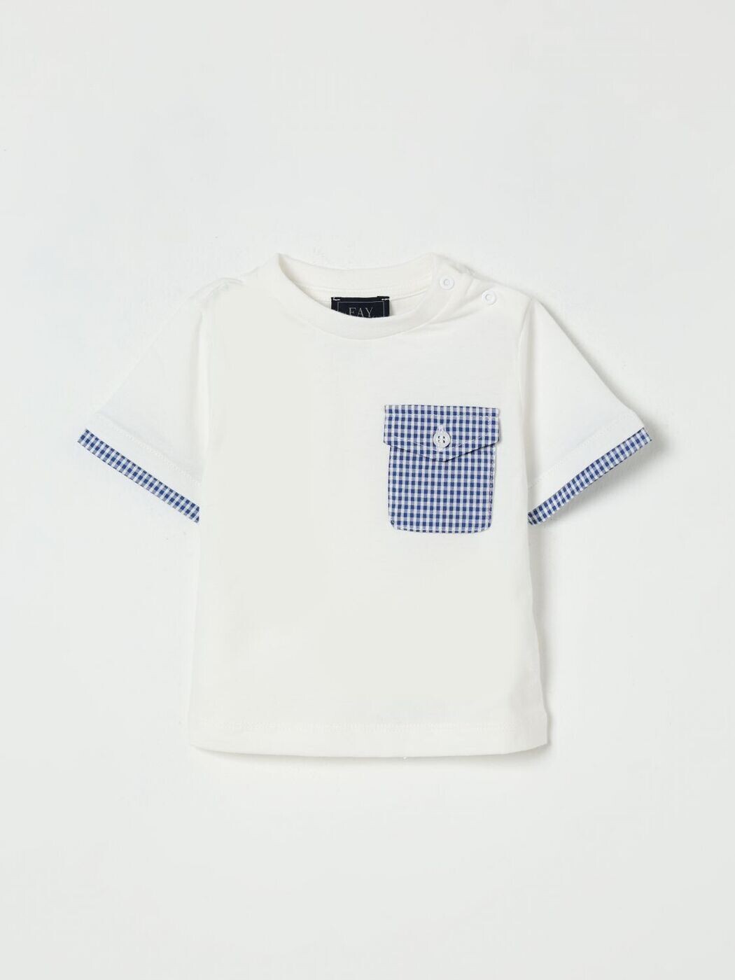 フェイジュニア FAY JUNIOR Tシャツ トップス ベビーユニセックス ホワイト T-shirt FW8521J0004 White 関税 送料無料 2025SS gi|BRANDSHOP「il Tesoro」