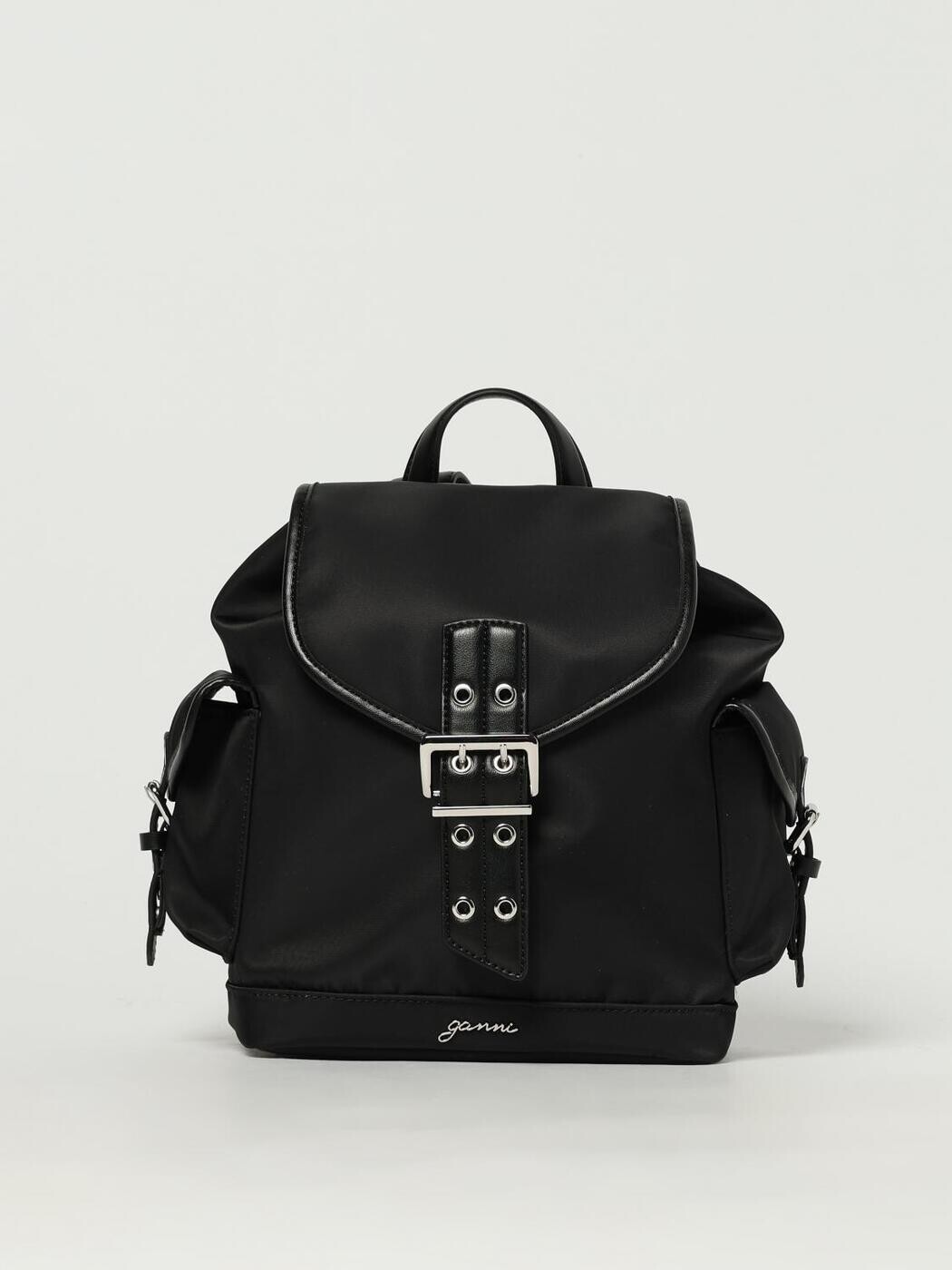 ガニー GANNI 背嚢 うしろ側容器に並べる レディース 黒いこと Backpacks and bum bags A6528 関税 貨物輸送無料 2025AW gi