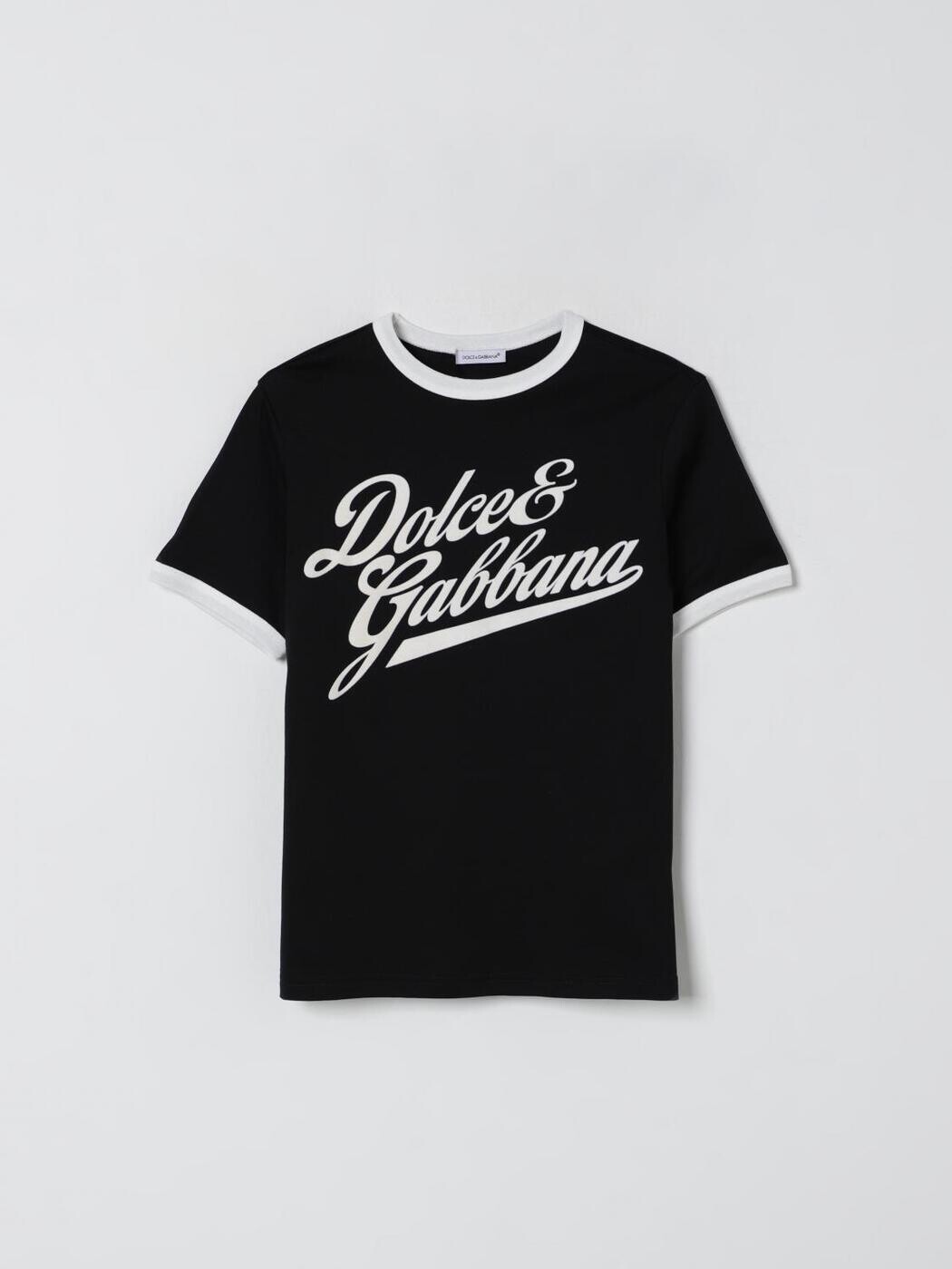 ドルチェ＆ガッバーナ DOLCE\u0026GABBANA ロング衣袂ティーシャツ ティーシャツ ボーイズ 黒いこと Long sleeve t-shirts L4JTJCG7PJR 関税 貨物輸送無料 2026SS gi