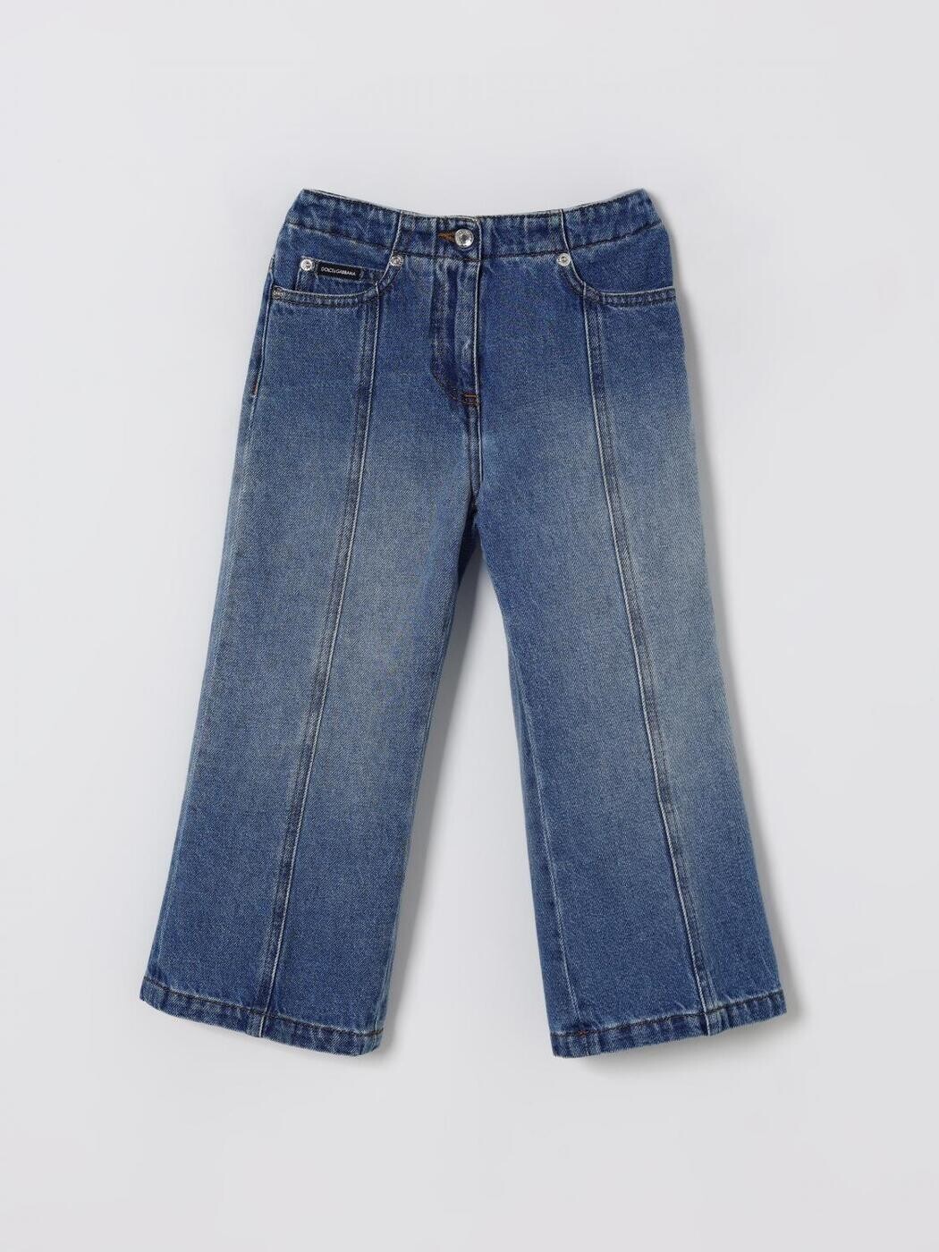 ドルチェ＆ガッバーナ DOLCE\u0026GABBANA レギュラーフィットジーンズ ジーンズ ガールズ 青碧 Regular fit jeans L52F93LDD32 関税 貨物輸送無料 2025AW gi