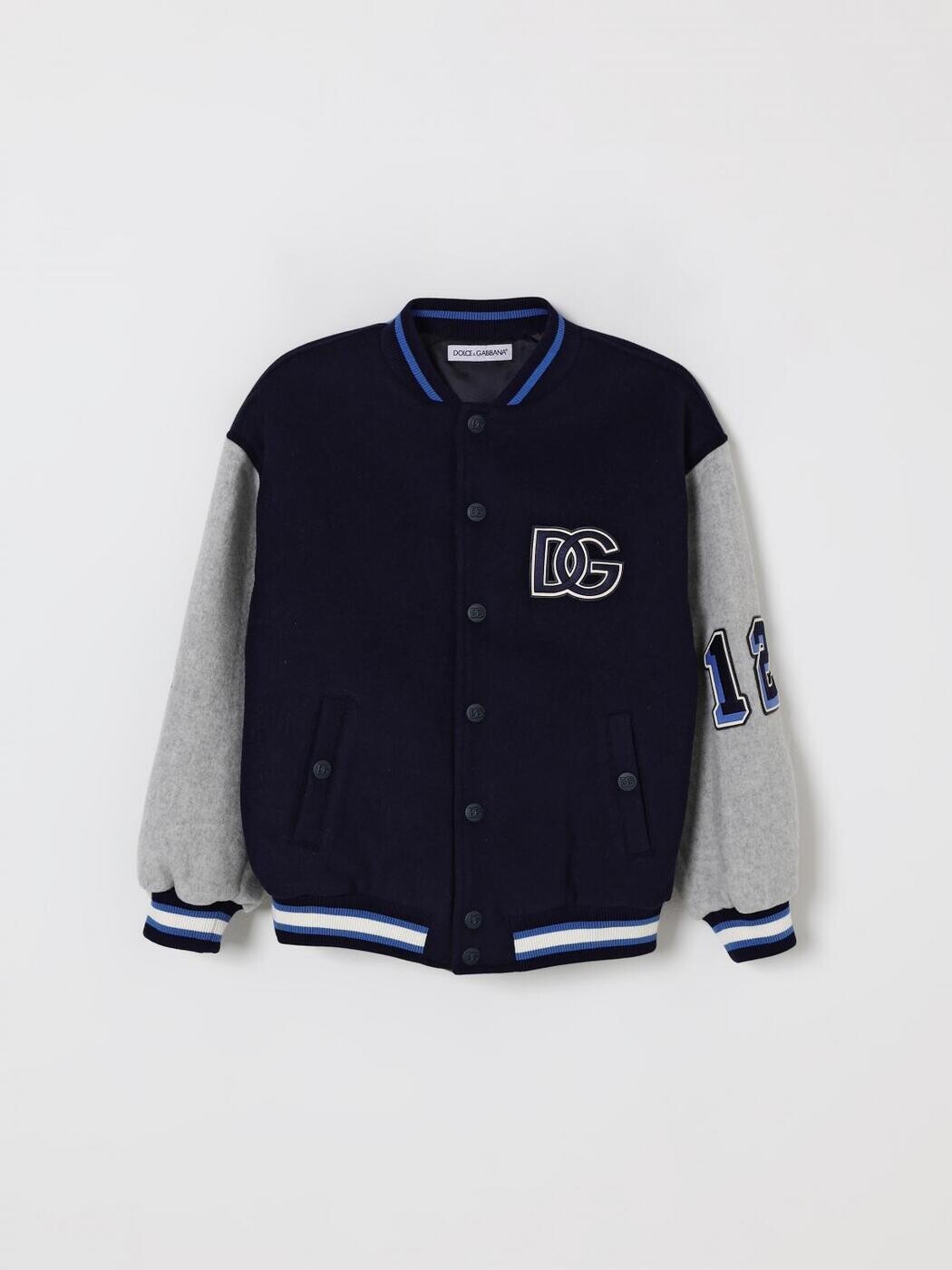 ドルチェ＆ガッバーナ DOLCE\u0026GABBANA ボンバージャケット 上衣 ボーイズ 青色 Bomber jackets L42B87G7PCY 関税 貨物輸送無料 2025AW gi