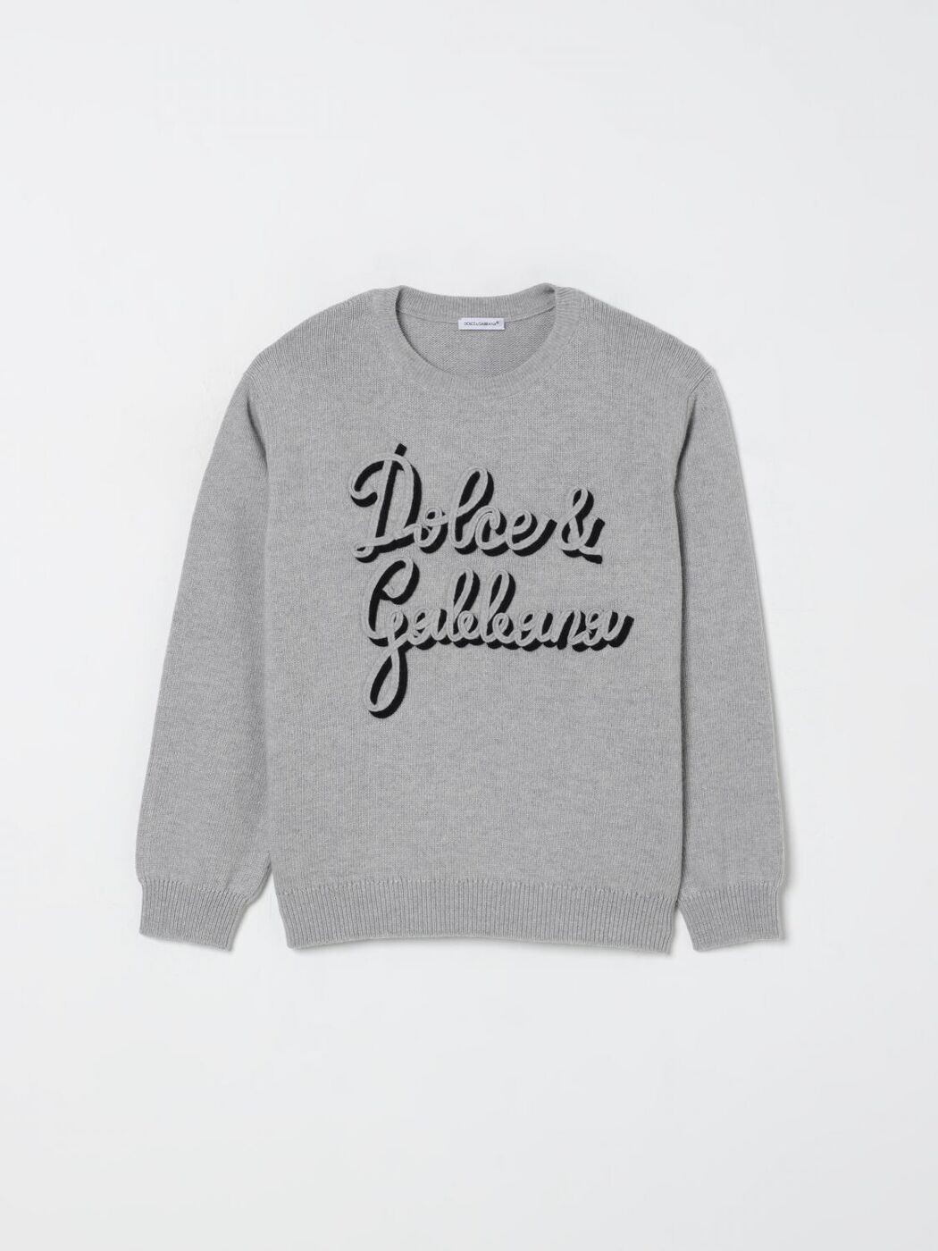 ドルチェ＆ガッバーナ DOLCE\u0026GABBANA クルーネックジャンパー 編み物お召しもの ボーイズ 薄墨色 Crew neck jumpers L4KWE2JDVDF 関税 貨物輸送無料 2025AW gi