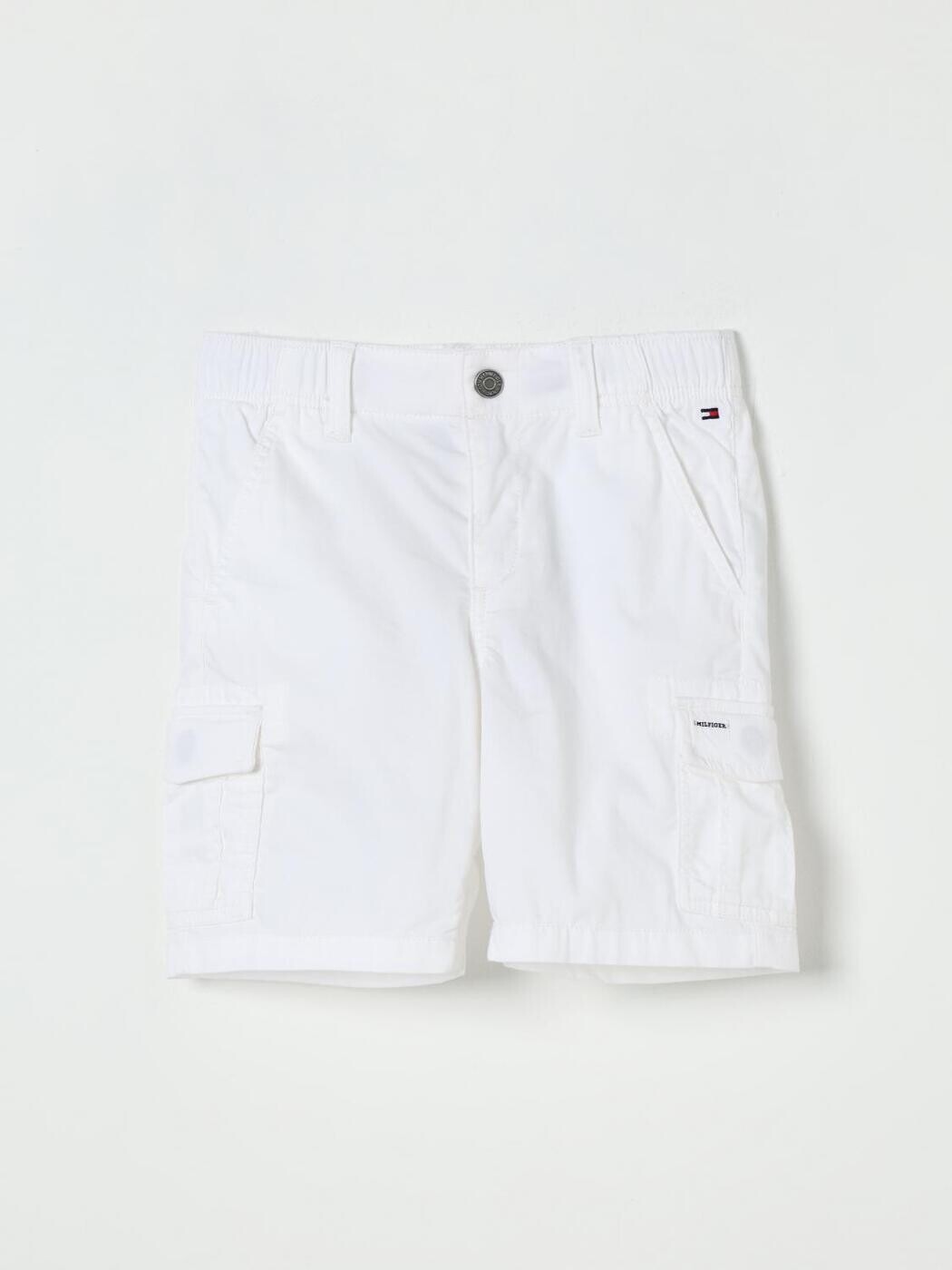 トミー ヒルフィガー TOMMY HILFIGER ズボン下 遊撃手ズボン下 ベビーユニセックス 白いこと Shorts KB0KB09587 関税 貨物輸送無料 2025SS gi
