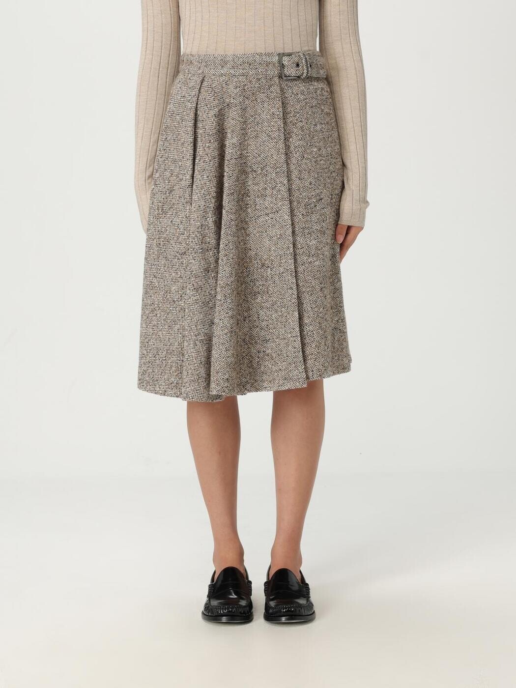 ブルネロクチネリ BRUNELLO CUCINELLI スカート レディース ベージュ Skirts MG530G3906 Beige 関税 送料無料 2025AW gi|BRANDSHOP「il Tesoro」