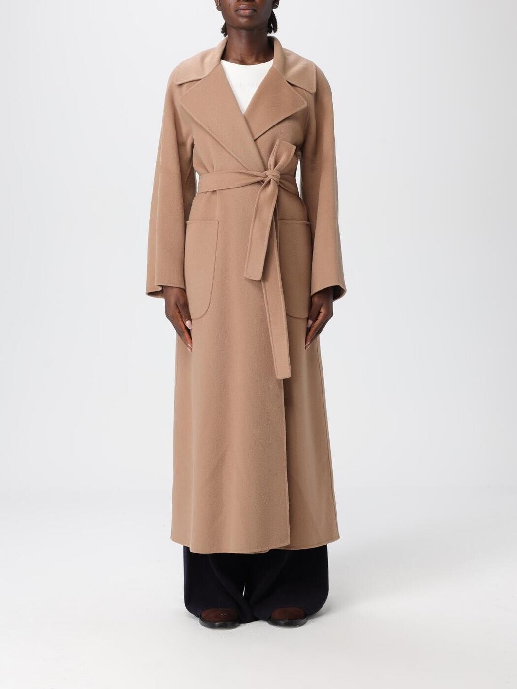 エスマックスマーラ S MAX MARA トレンチコート 厚地の外套 レディース ベージュ Coats and trench coats 2529016011600 関税 貨物輸送無料 2025AW gi
