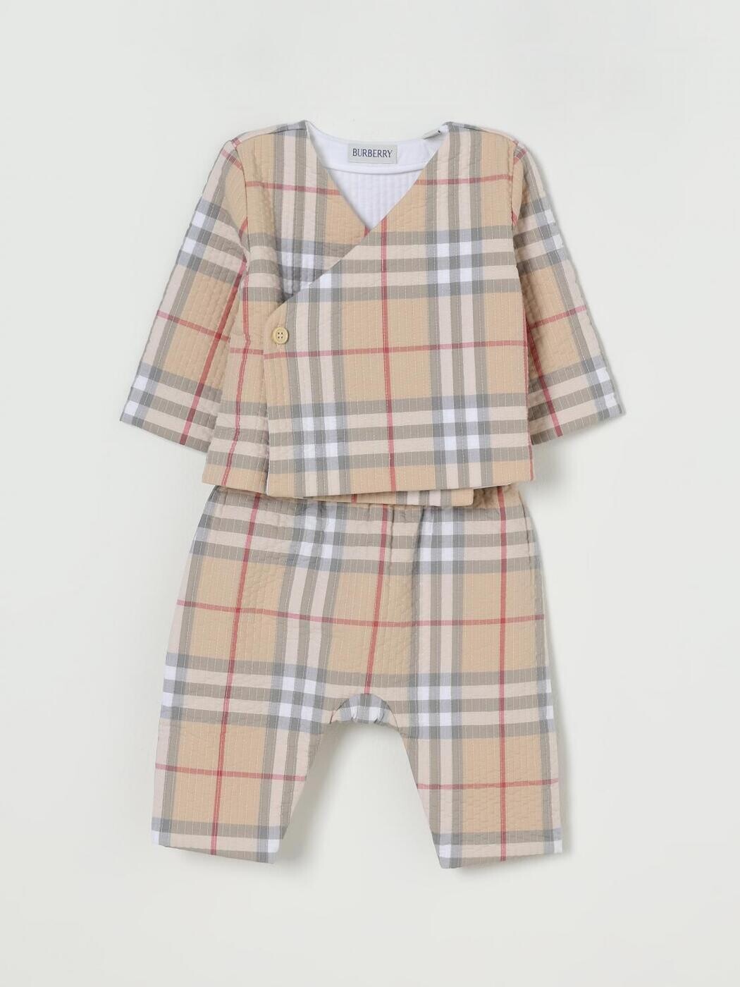 バーバリー BURBERRY パジャマ セットアップ ガールズ ベージュ Nightwear 8109559 関税 貨物輸送無料 2025AW gi