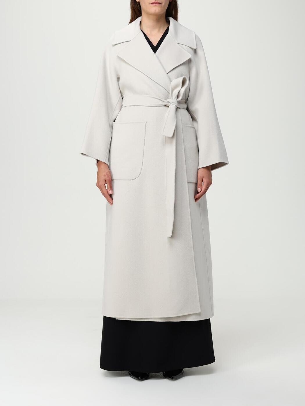 エスマックスマーラ S MAX MARA トレンチコート 厚地の外套 レディース 白いこと Coats and trench coats 2529016011600 関税 貨物輸送無料 2025AW gi コート・ジャケット-レディースファッション