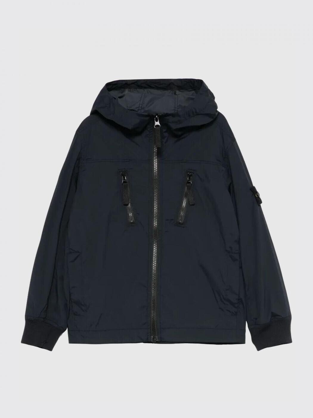 石ころ 島 STONE ISLAND JUNIOR ボンバージャケット 上衣 ボーイズ 米国海軍 Bomber jackets 4100005S002504A 関税 貨物輸送無料 2025SS gi