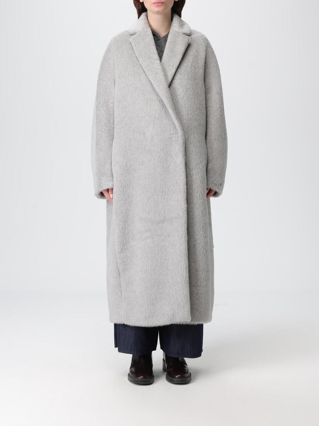 エスマックスマーラ S MAX MARA トレンチコート 厚地の外套 レディース 薄墨色 Coats and trench coats 2529016123600 関税 貨物輸送無料 2025AW gi