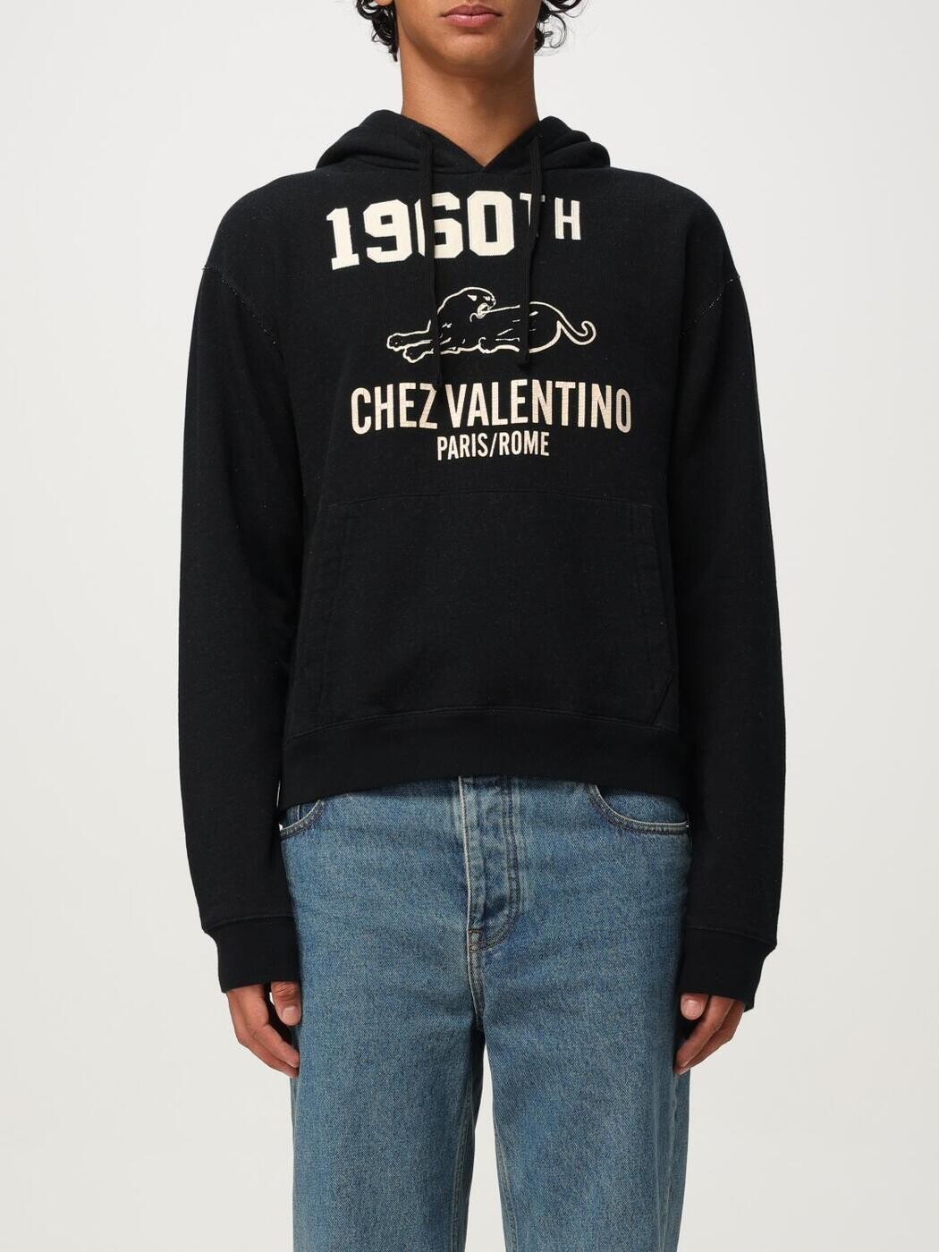バレンチノ VALENTINO トレイナー 調教師 メンズ 黒いこと Sweatshirts 7V3MF29MB1M 関税 貨物輸送無料 2025AW gi