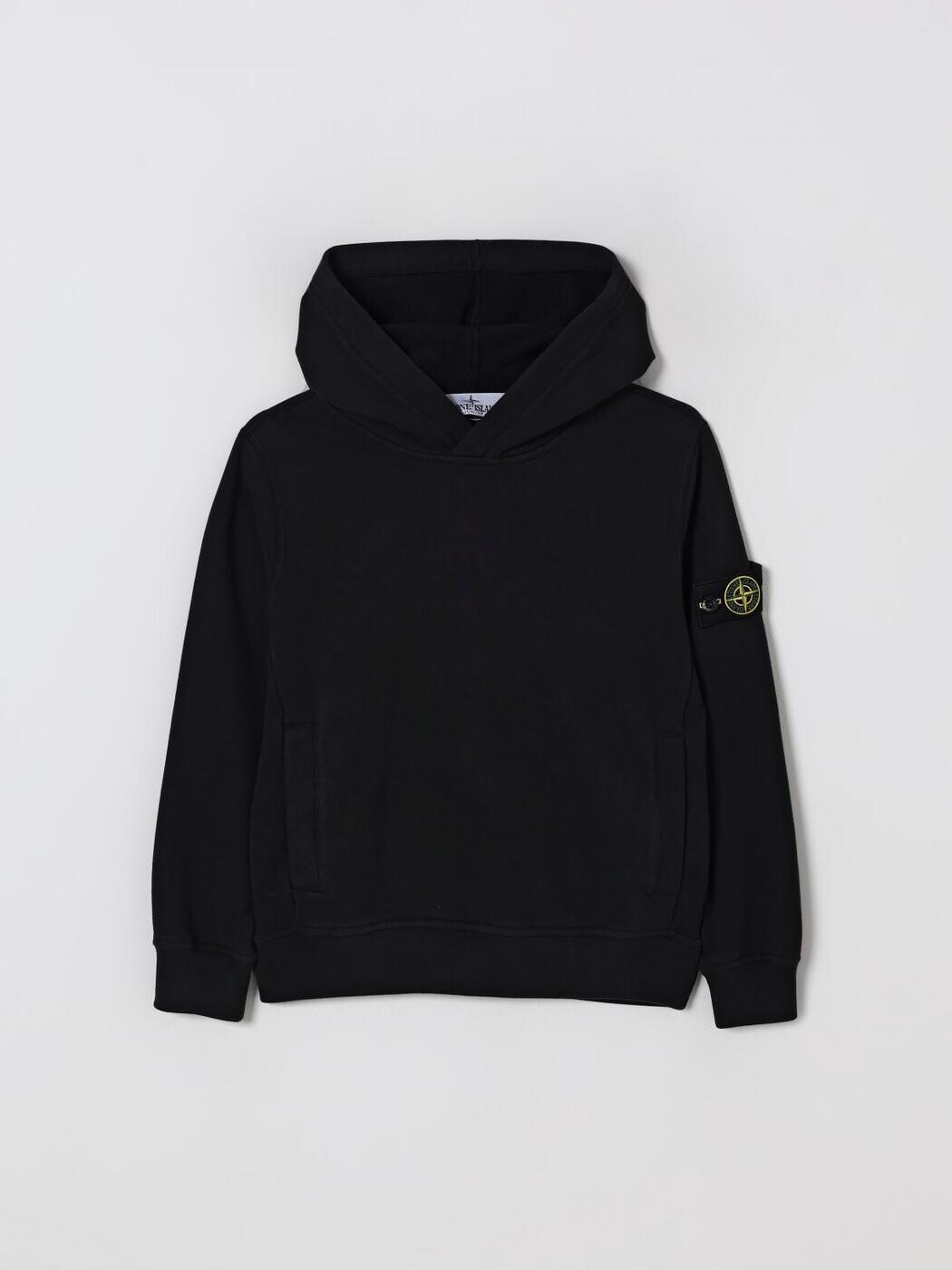 石ころ 島 STONE ISLAND JUNIOR クルーネックジャンパー 編み物御召しもの ボーイズ 黒いこと Crew neck jumpers 6100004S0A20 関税 貨物輸送無料 2026SS gi