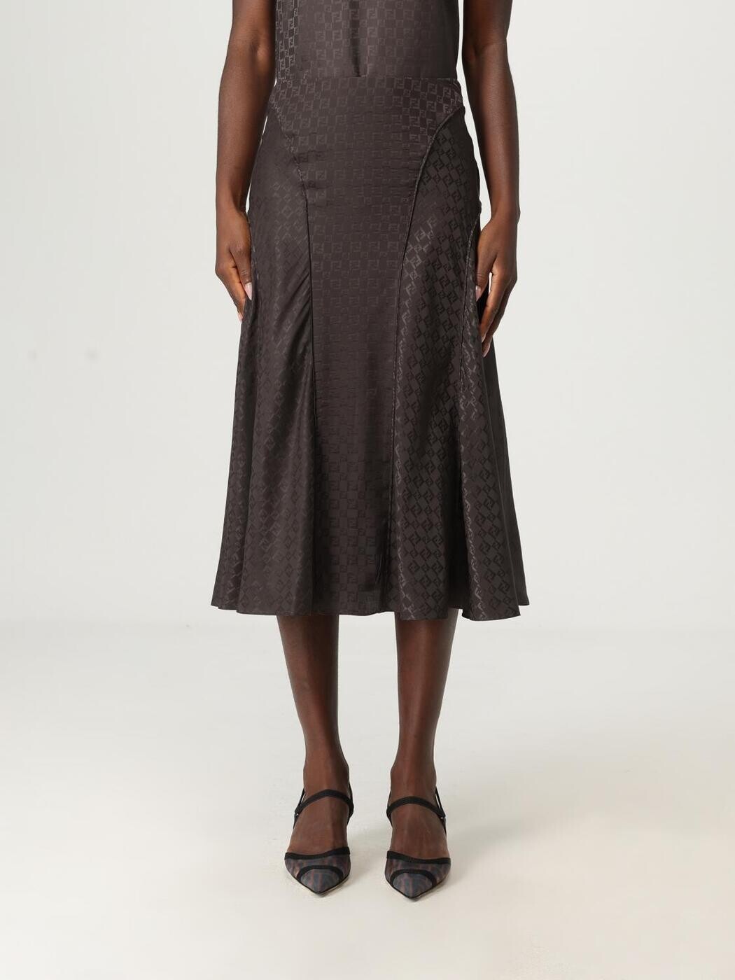 フェンディ FENDI スコート レディース 赤銅色 Skirts FQ7688AUQG 関税 貨物輸送無料 2026SS gi
