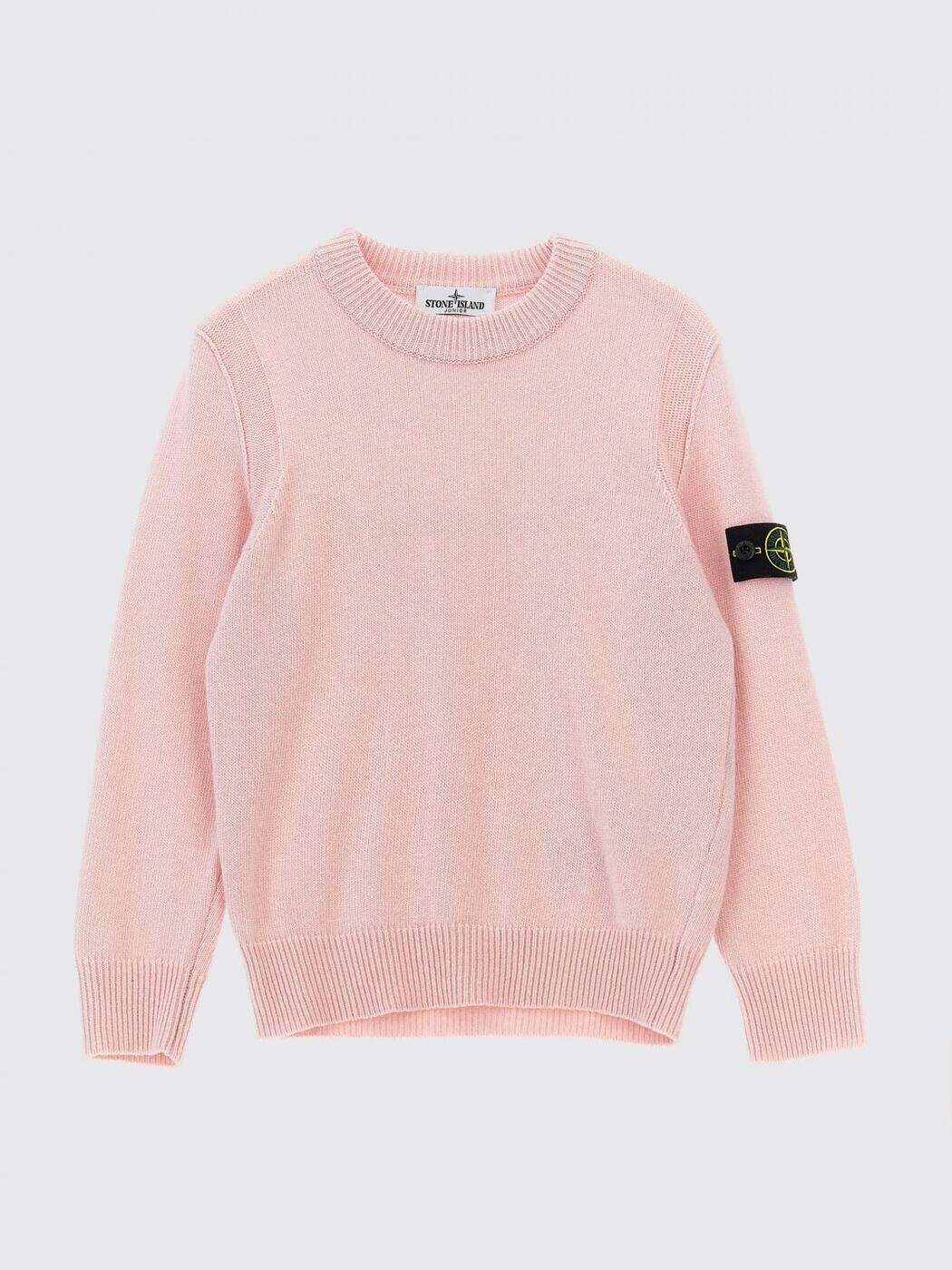 石ころ 島 STONE ISLAND JUNIOR クルーネックジャンパー 編み物御召しもの ボーイズ サクラ色 Crew neck jumpers 5100002S00M1 関税 貨物輸送無料 2025AW gi