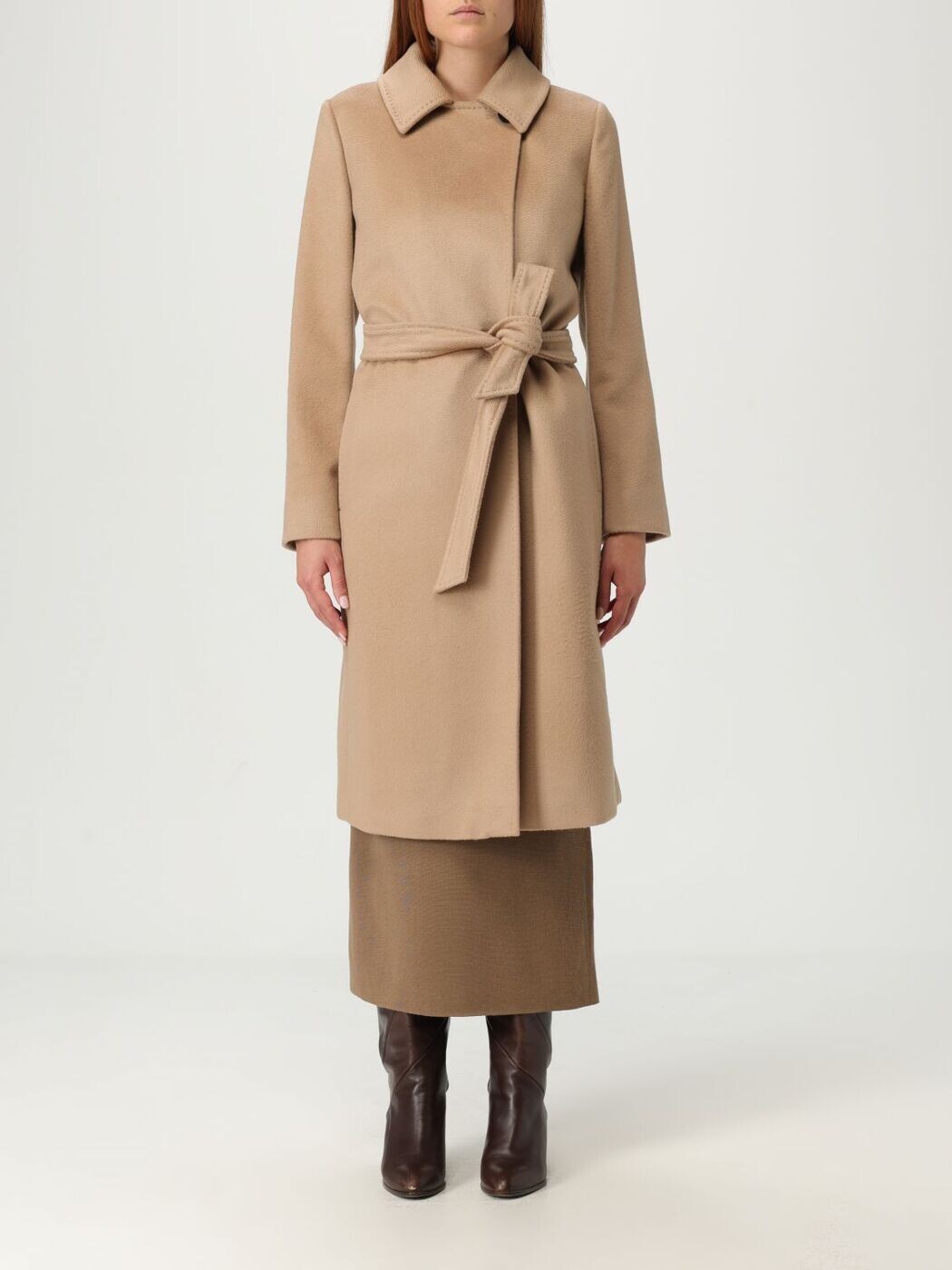 マックスマーラ ステュディオ MAX MARA STUDIO トレンチコート 厚地の外套 レディース 赤銅色 Coats and trench coats 2526016051600 関税 貨物輸送無料 2025AW gi