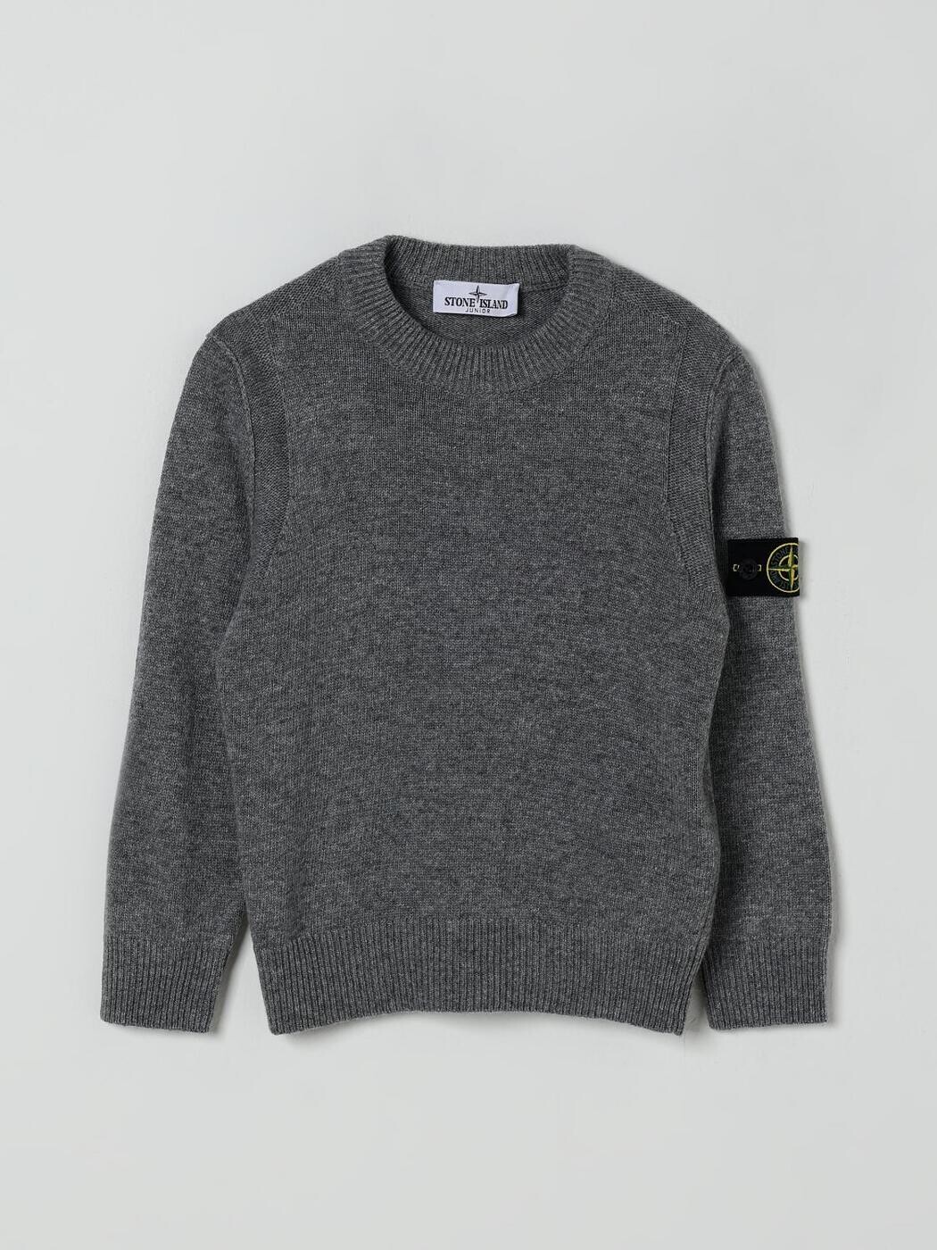 石ころ 島 STONE ISLAND JUNIOR クルーネックジャンパー 編み物御召しもの ボーイズ 薄墨色 Crew neck jumpers 5100002S00M1 関税 貨物輸送無料 2025AW gi