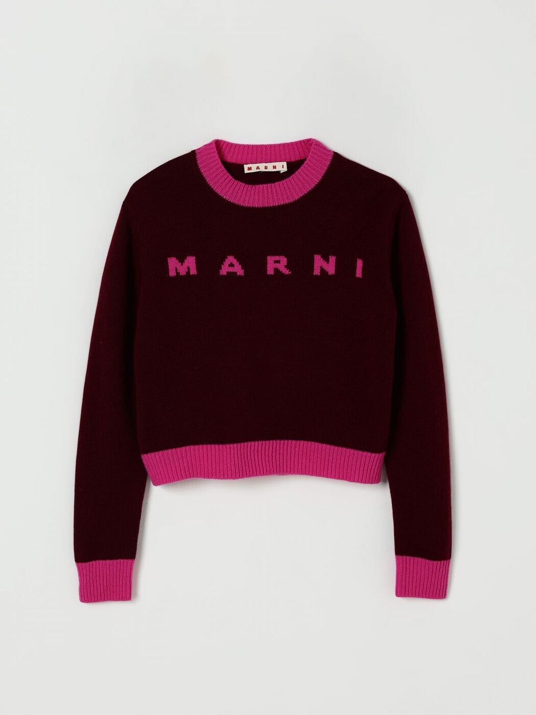 マルニ MARNI クルーネックジャンパー 編み物お召しもの ボーイズ 赤いこと Crew neck jumpers M00993M00ML 関税 貨物輸送無料 2025AW gi