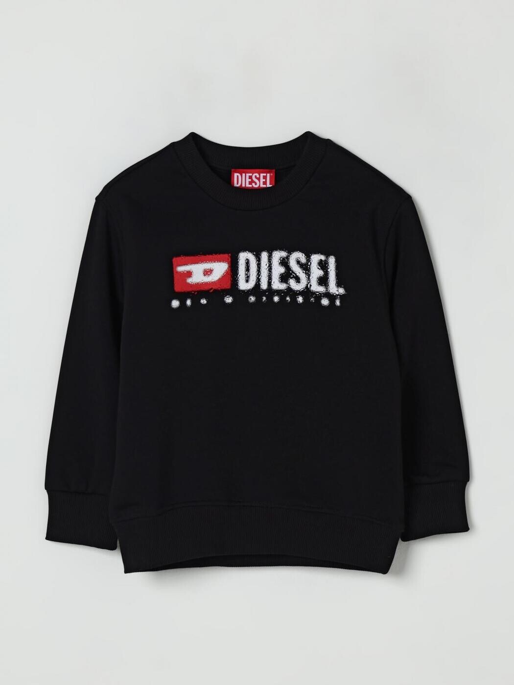 ディーゼル DIESEL クルーネックジャンパー ニットウェア ボーイズ ブラック Crew neck jumpers J02483KYAZ3 関税 送料無料 2025AW gi