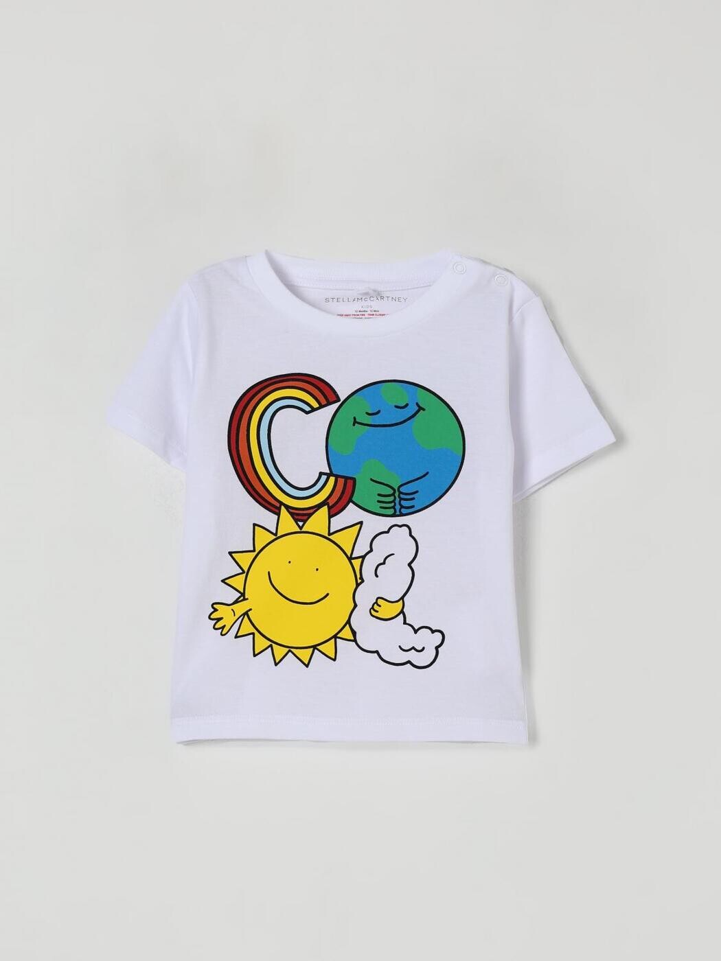 ステラ マッカートニー キッズ STELLA MCCARTNEY KIDS Tシャツ トップス ベビーユニセックス ホワイト T-shirt TX8521Z0434 White 関税 送料無料 2025AW gi｜BRANDSHOP「il Tesoro」