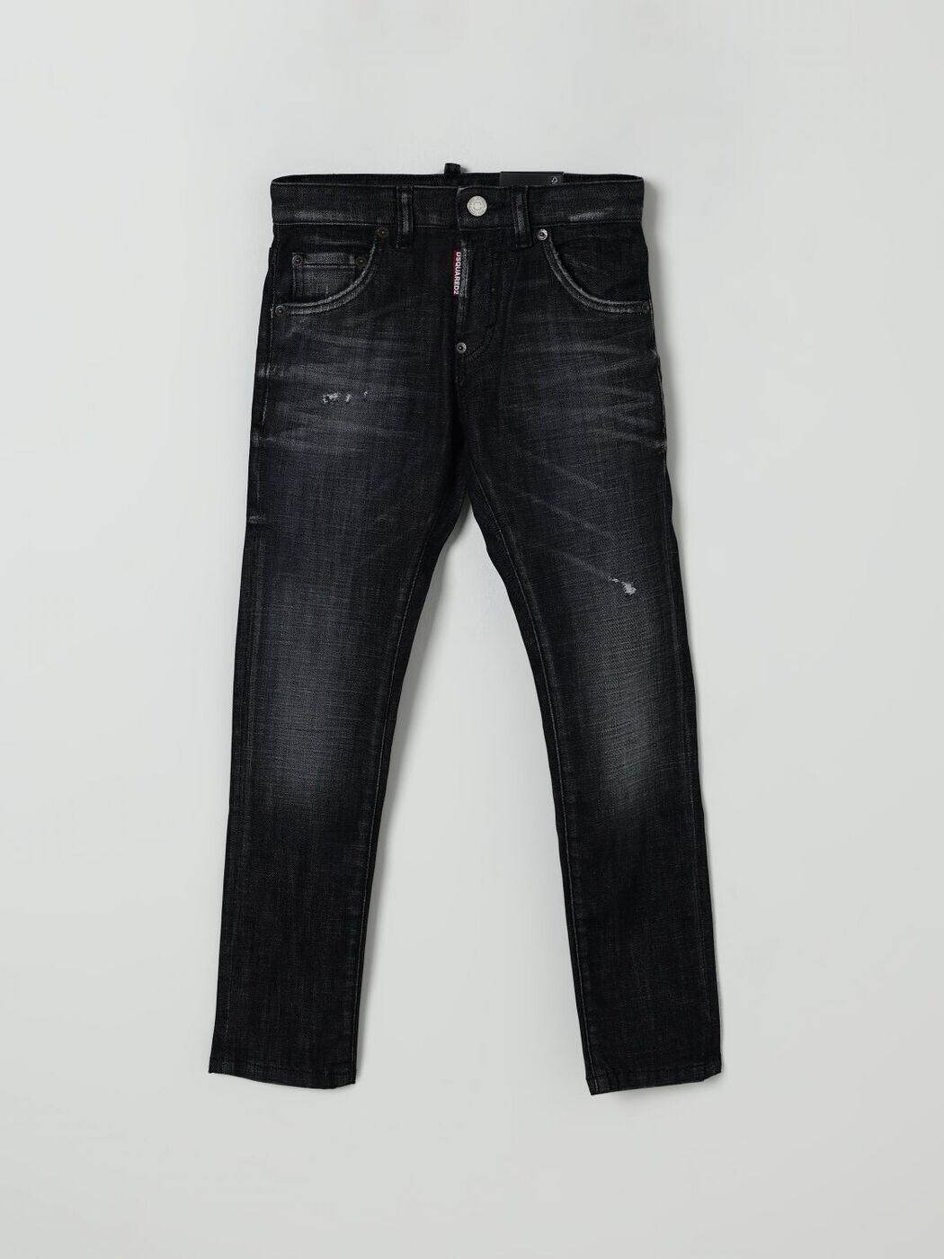 ディースクエアード DSQUARED2 レギュラーフィットジーンズ ジーンズ ボーイズ 黒いこと Regular fit jeans DQ0236D0AEQ 関税 貨物輸送無料 2025AW gi
