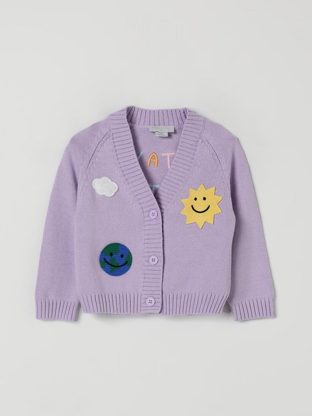 ステラマッカートニー STELLA MCCARTNEY クルーネックジャンパー 編み物御召しもの ガールズ パープル Crew neck jumpers TX9A10Z1528 関税 貨物輸送無料 2025AW gi