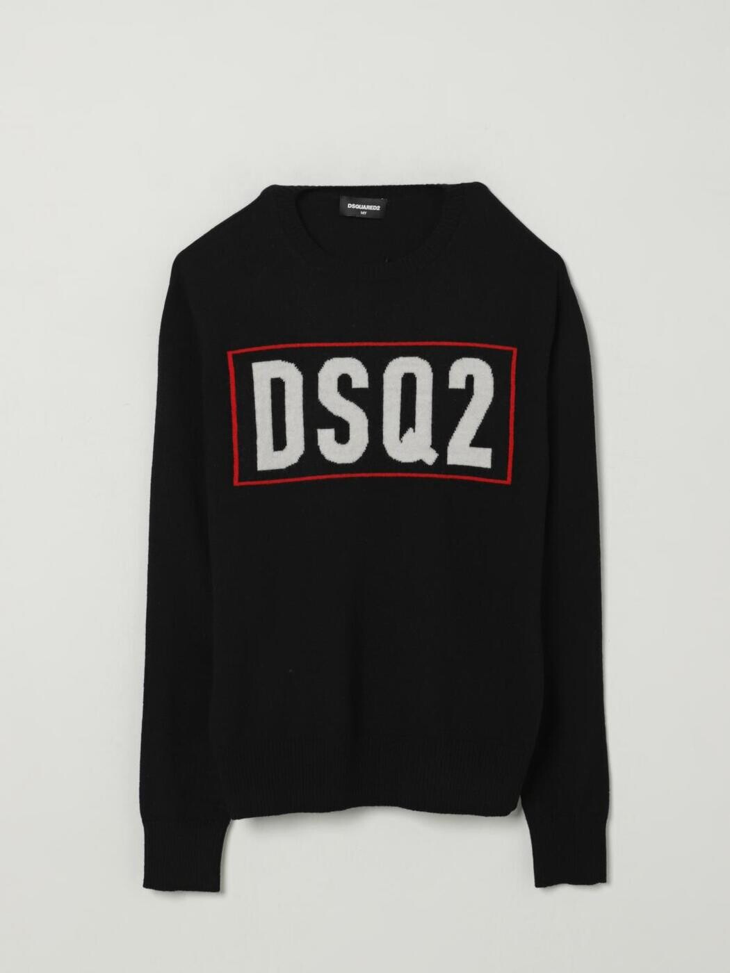 ディースクエアード DSQUARED2 クルーネックジャンパー ニットウェア ボーイズ ブラック Crew neck jumpers DQ3071D0AFF 関税 送料無料 2025AW gi