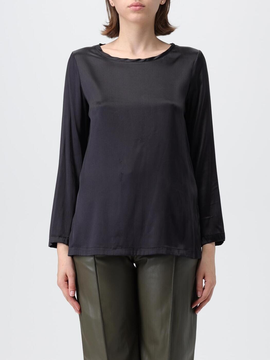 マリパルミ MALIPARMI Tシャツ トップス レディース ブラック T-shirts and tops JM406031021 Black 関税 送料無料 2023AW gi｜BRANDSHOP「il Tesoro」