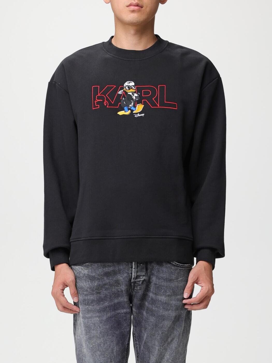 長い巻き毛 ラガーフェルド KARL LAGERFELD トレーナー 調教師 メンズ 黒いこと Sweatshirts 705098532930 関税 貨物輸送無料 2023AW gi