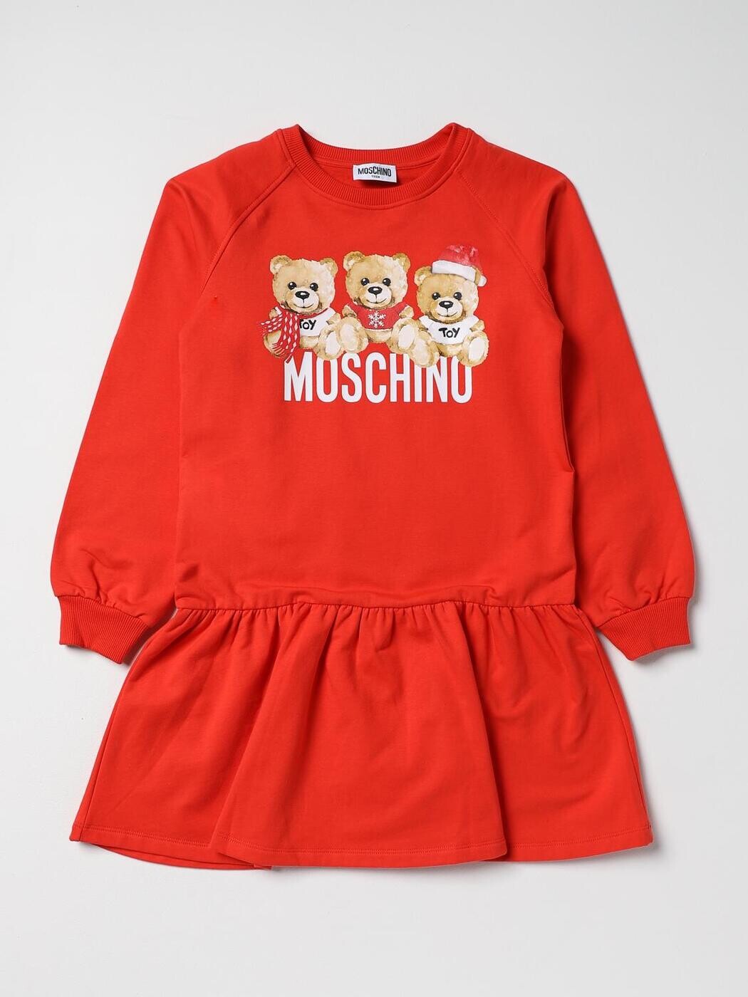 モスキーノ MOSCHINO ロングお召しもの お召しもの ガールズ 赤いこと Long dresses HDV0DNLDA26 関税 貨物輸送無料 2025AW gi
