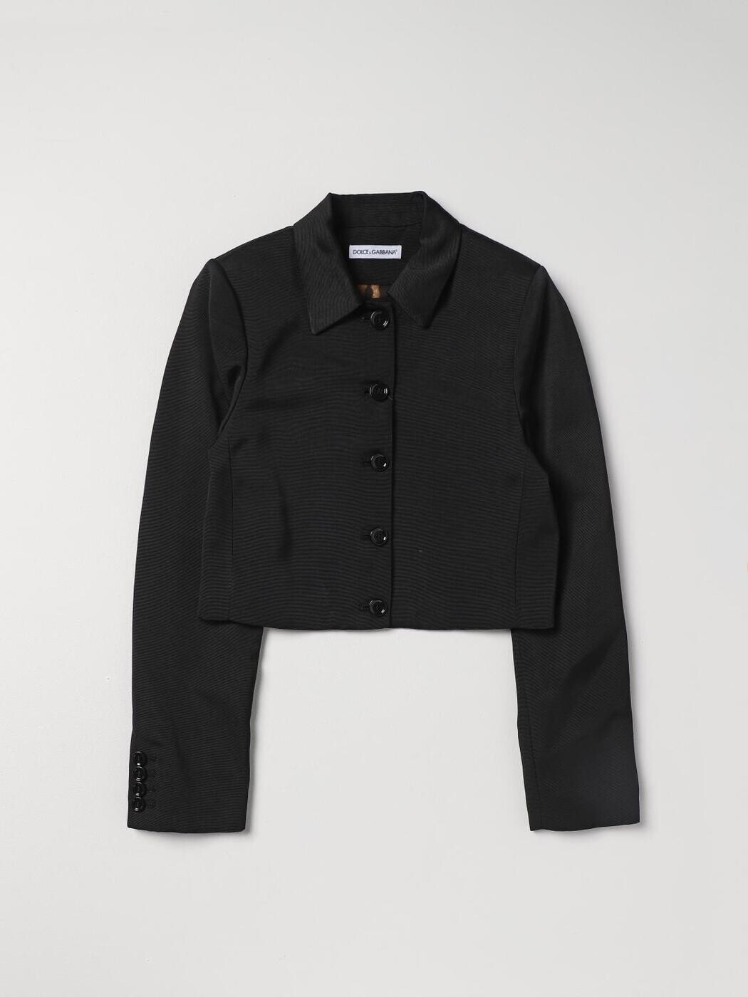 ドルチェ＆ガッバーナ DOLCE\u0026GABBANA バイカージャケット 上衣 ガールズ 黒いこと Biker jackets L51J80FU8BM 関税 貨物輸送無料 2025AW gi
