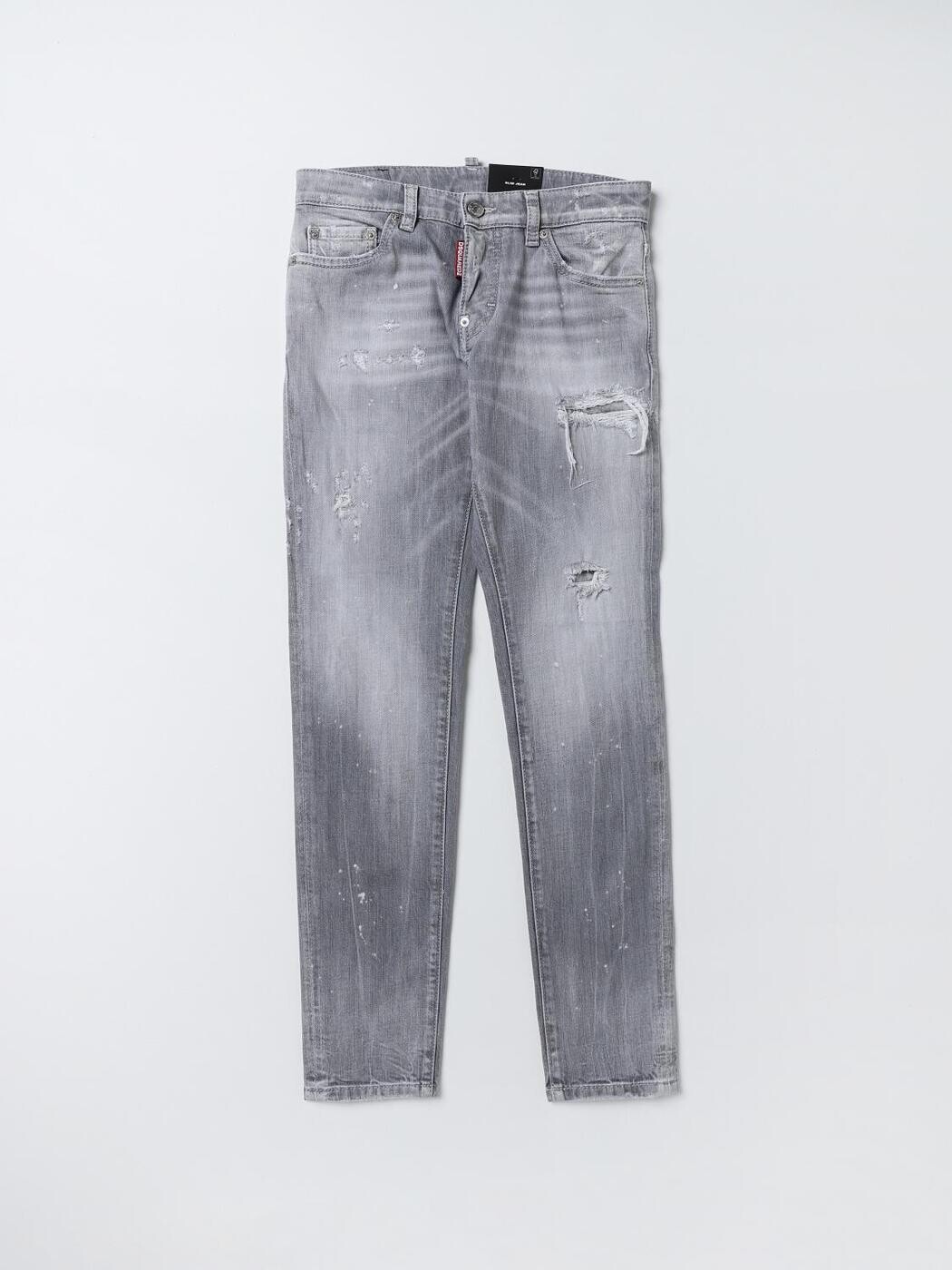 ディースクエアード DSQUARED2 レギュラーフィットジーンズ ジーンズ ボーイズ 黒いこと Regular fit jeans DQ1338D0A5Y 関税 貨物輸送無料 2025AW gi