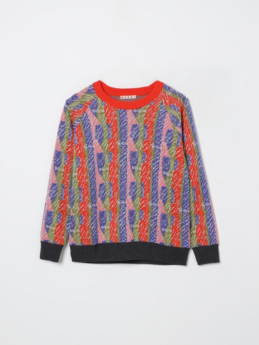 マルニ MARNI クルーネックジャンパー ニットウェア ボーイズ マルチカラー Crew neck jumpers M01565M00VI 関税 送料無料 2025AW gi