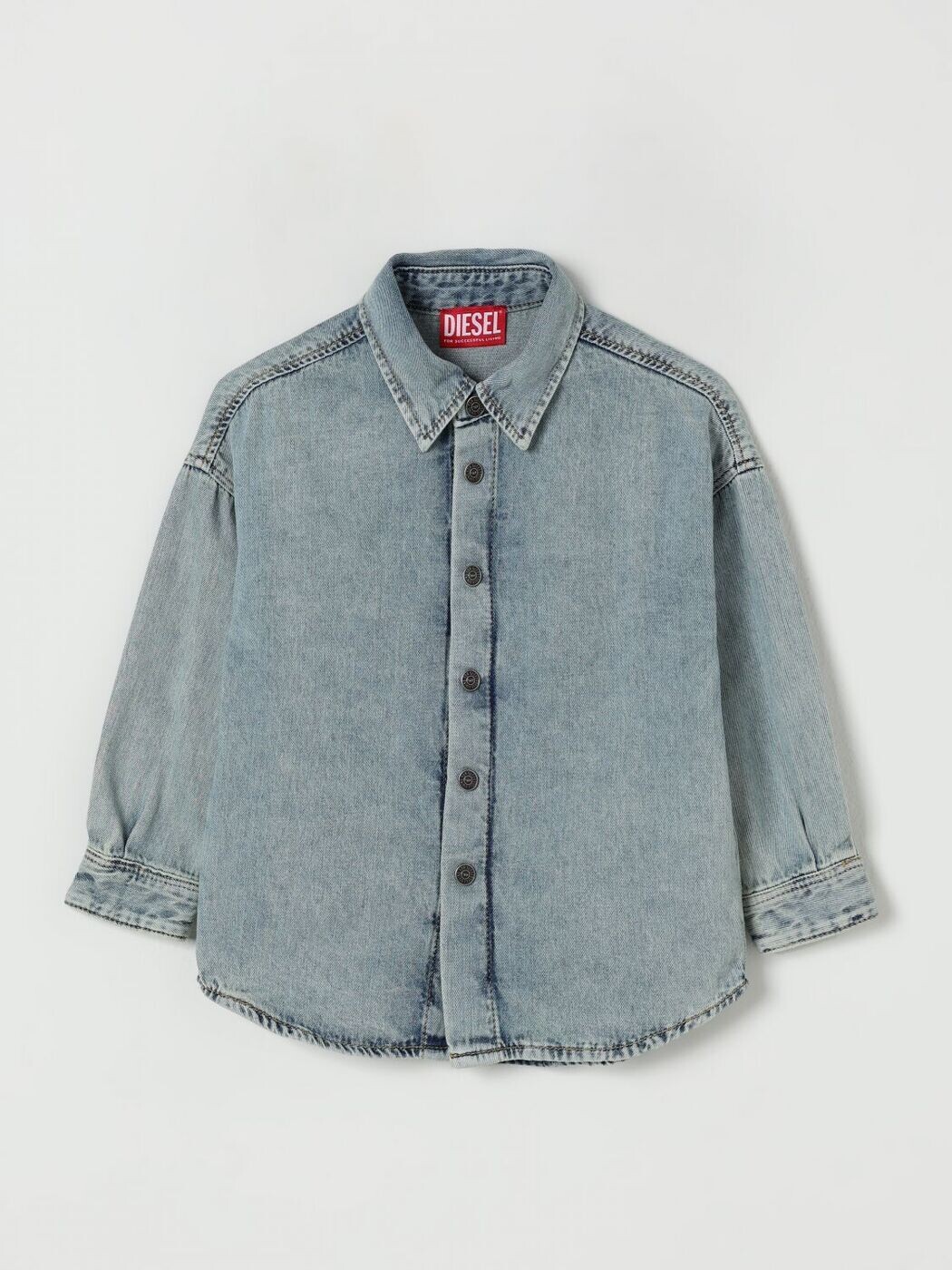 ディーゼル DIESEL プルオーバー ボーイズ 青碧 Casual shirts J02307KXBPS 関税 貨物輸送無料 2025AW gi