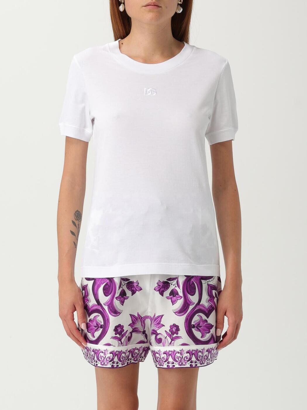 ドルチェ&ガッバーナ DOLCE&GABBANA ポロシャツ Tシャツ レディース ホワイト T-shirts and polo shirts F8N08ZGDC9C White 関税 送料無料 2025AW gi｜BRANDSHOP「il Tesoro」