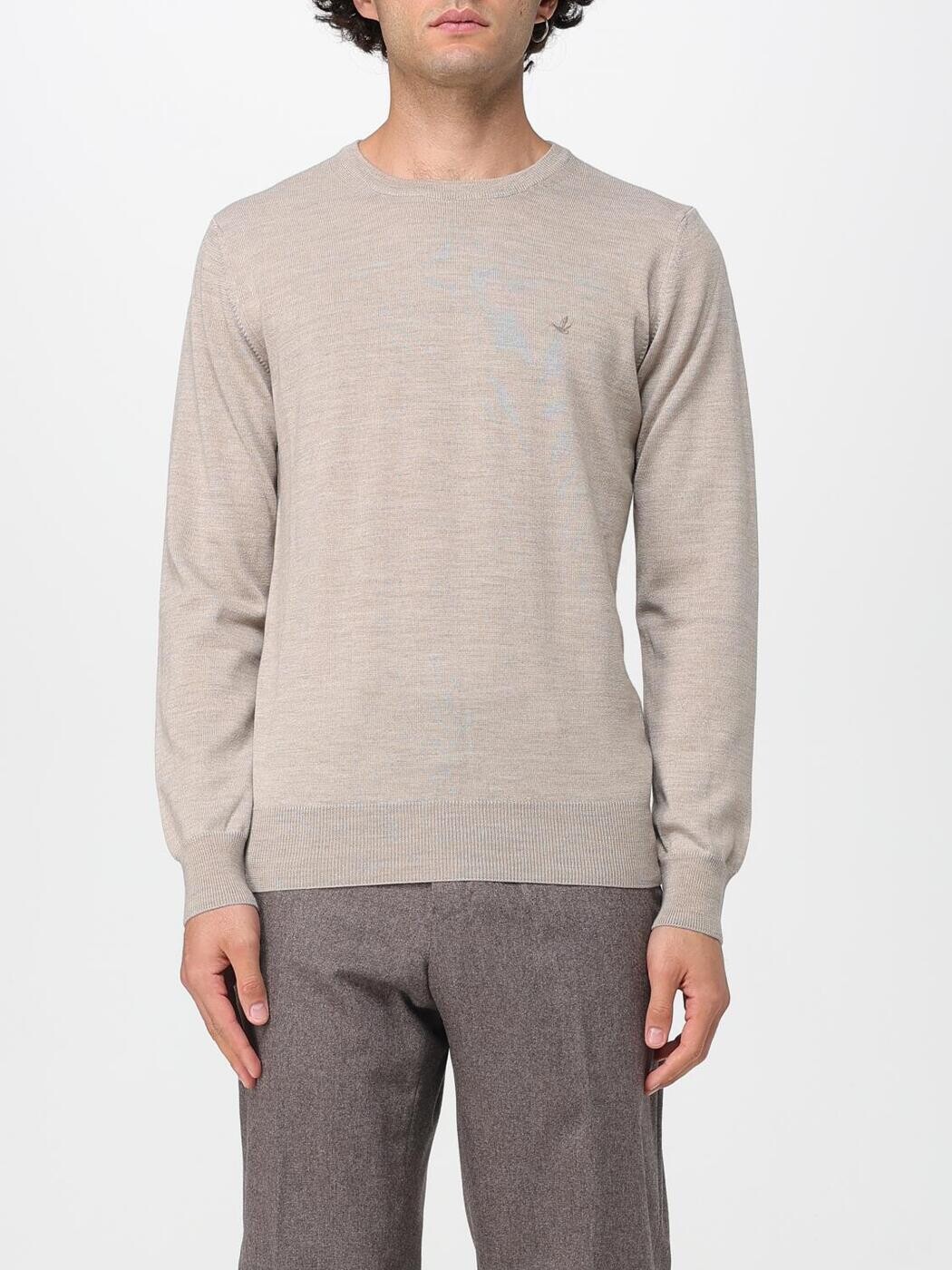 ブルックス活動の領域 BROOKSFIELD プルオーバー 編み物御召しもの メンズ Knitwear 203E.P001 Sand 関税 貨物輸送無料 2025AW gi
