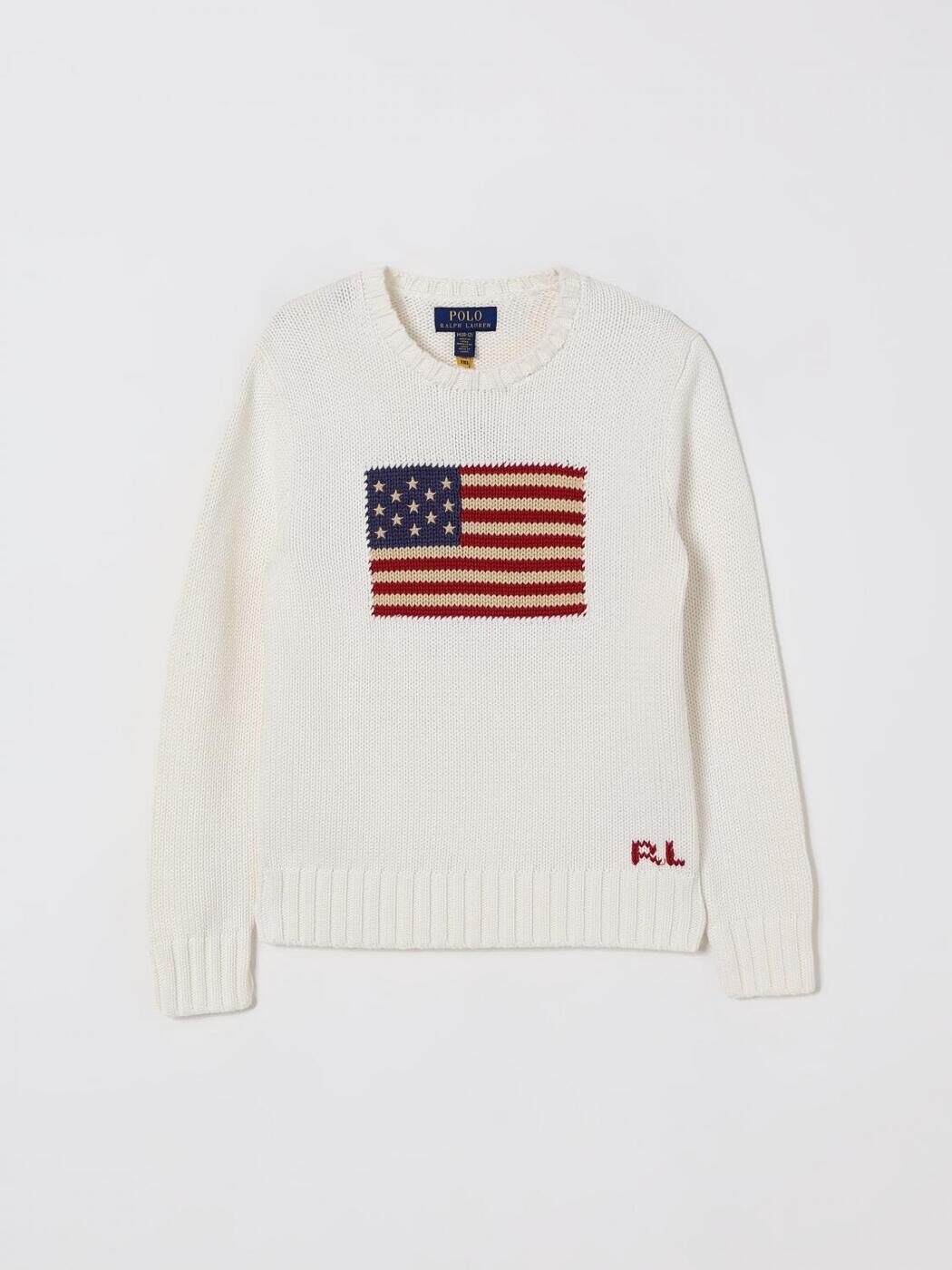 ポロ・ラルフローレン POLO RALPH LAUREN クルーネックジャンパー 編み物お召しもの ボーイズ 白いこと Crew neck jumpers 323668285 関税 貨物輸送無料 2026SS gi