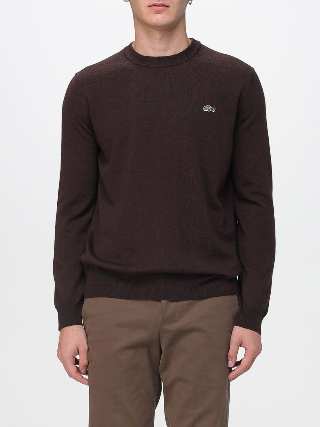 ラコステ LACOSTE プルオーバー 編み物御召しもの メンズ Knitwear AH3225 Charcoal 関税 貨物輸送無料 2025AW gi
