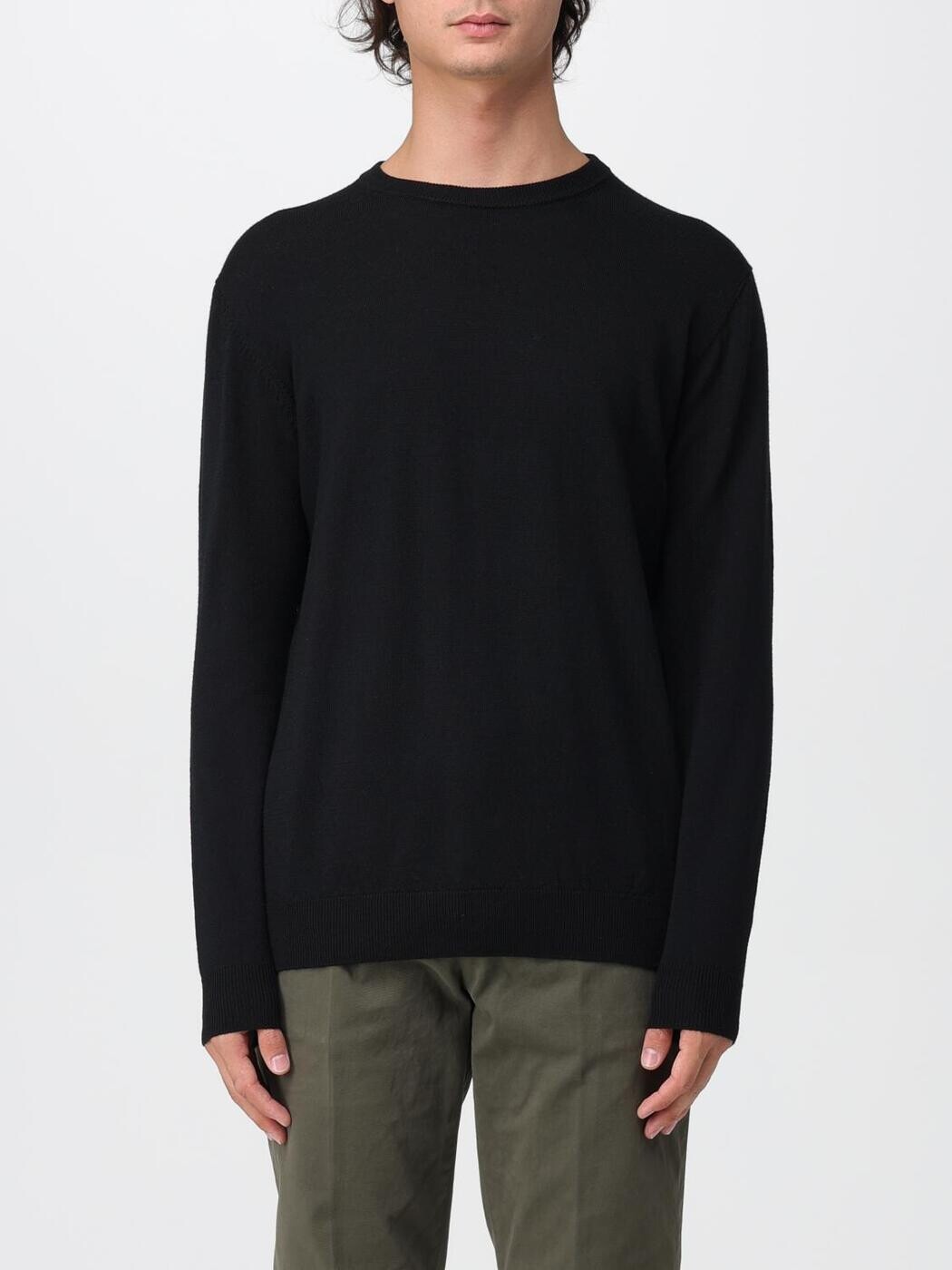 エーディーディー ADD プルオーバー 編み物御召しもの メンズ 黒いこと Knitwear 12AMLBB7 Black 関税 貨物輸送無料 2025AW gi