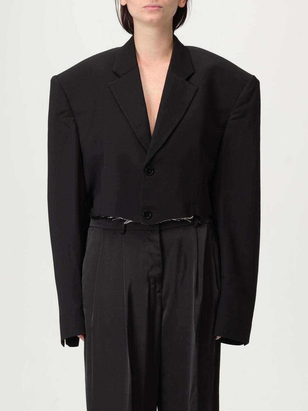 バレンシアガ BALENCIAGA 背広上衣 背広 上衣 レディース 黒いこと Suit Jackets 839295TRT01 関税 貨物輸送無料 2025AW gi