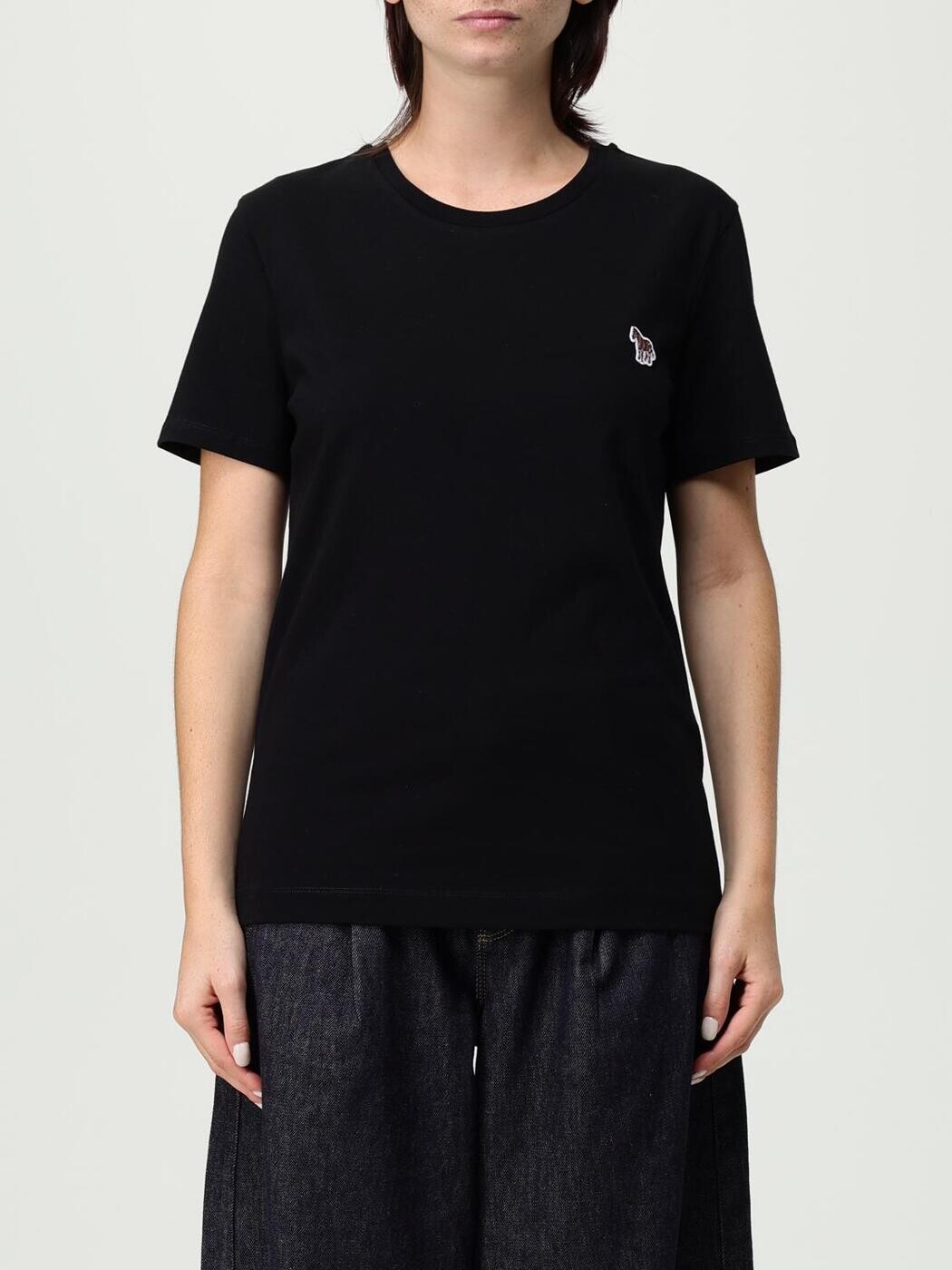 極点・スミス なおなお書き PAUL SMITH スポーツシャツ ティーシャツ レディース 黒いこと T-shirts and polo shirts W2RG799EP1846 関税 貨物輸送無料 2025AW gi Tシャツ・カットソー-トップス-レディースファッション