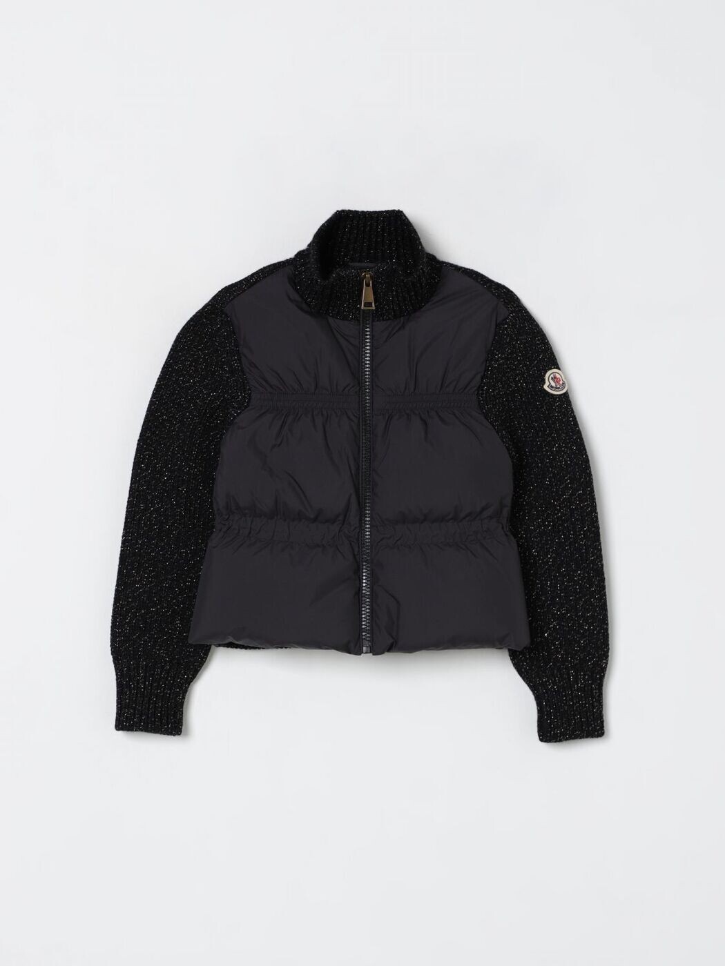 モンク軌跡 MONCLER クルーネックジャンパー 編み物御召しもの ガールズ 黒いこと Crew neck jumpers 9B00011M8258 関税 貨物輸送無料 2025AW gi