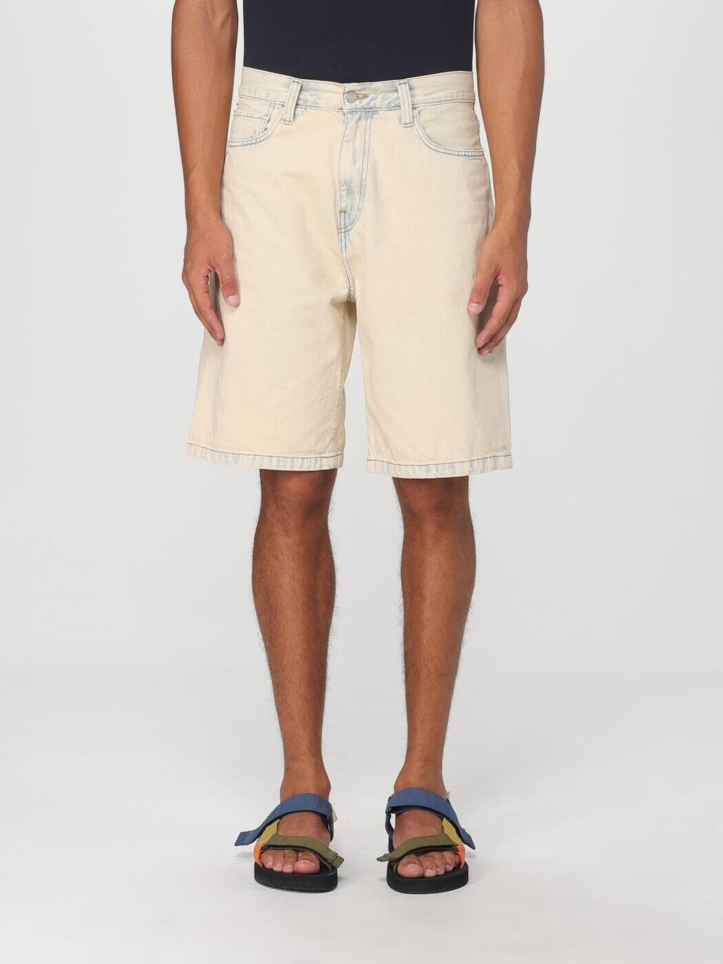 鉄道車両ハート形 ダブリューアイピー CARHARTT WIP さる股引き メンズ 緑であること Shorts I030469 関税 貨物輸送無料 2025AW gi