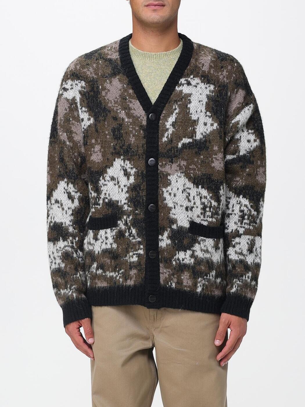 鉄道車両ハート形 ダブリューアイピー CARHARTT WIP プルオーバー 編み物御召しもの メンズ マルチ色合い Knitwear I035391 Multicolor 関税 貨物輸送無料 2025AW gi