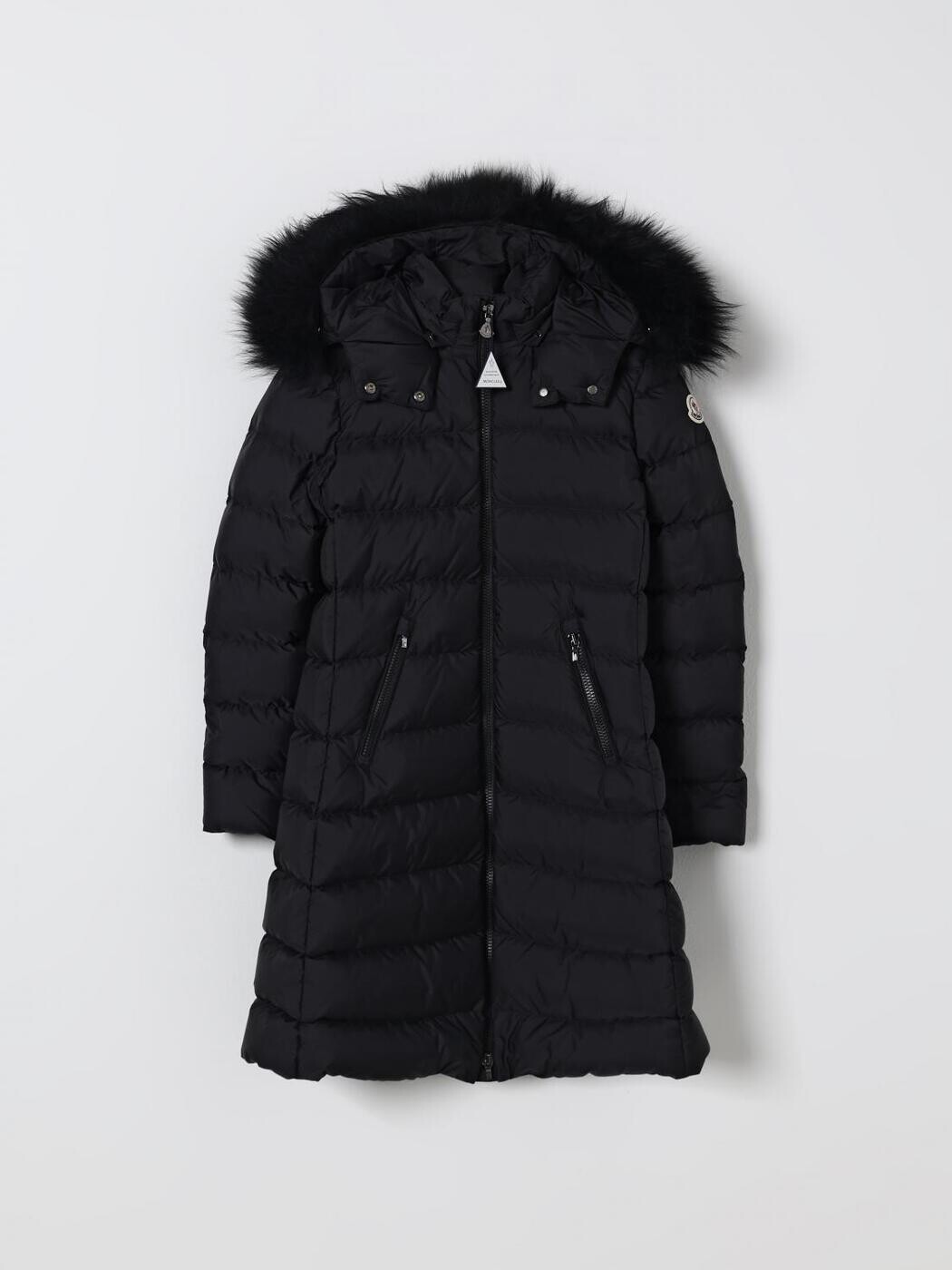 モンク軌跡 MONCLER バイカージャケット 上衣 ガールズ 黒いこと Biker jackets 1C0000953A5E 関税 貨物輸送無料 2025AW gi