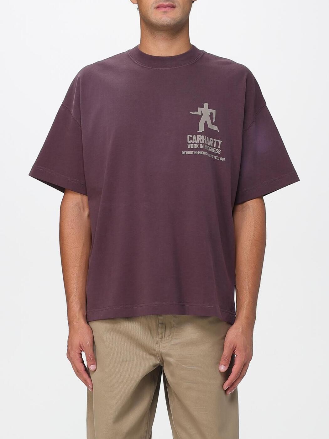 鉄道車両ハート型 ダブリューアイピー CARHARTT WIP プルオーバー メンズ 赤銅色 T-shirts I035449 関税 貨物輸送無料 2025AW gi