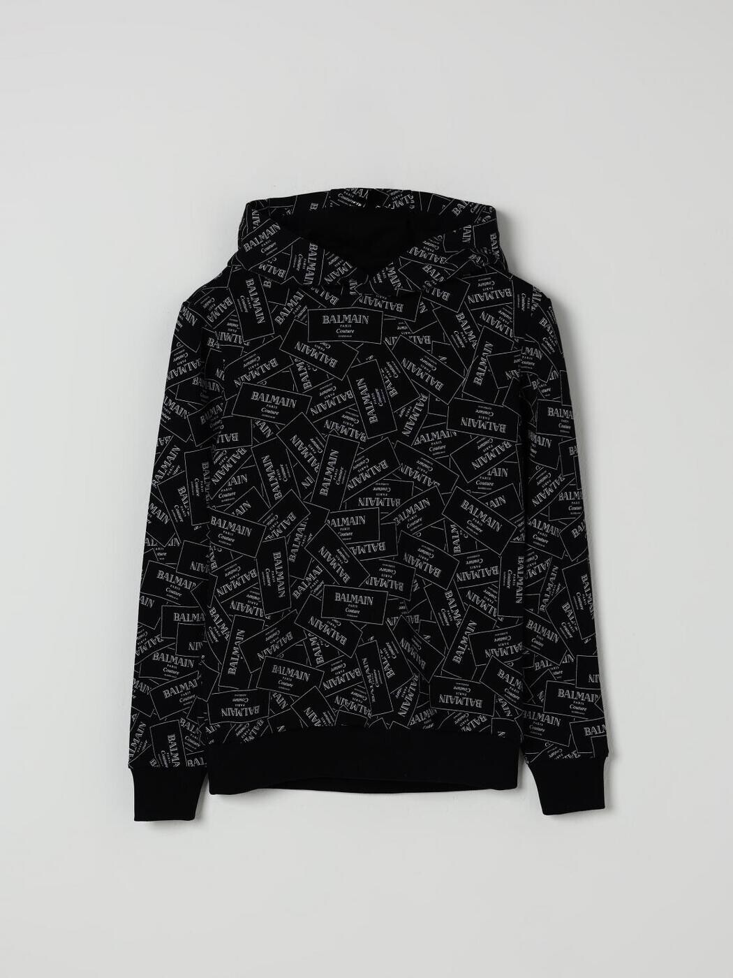 バルマン BALMAIN クルーネックジャンパー 編み物御召しもの ボーイズ 黒いこと Crew neck jumpers BX4P60Z3331 関税 貨物輸送無料 2025AW gi
