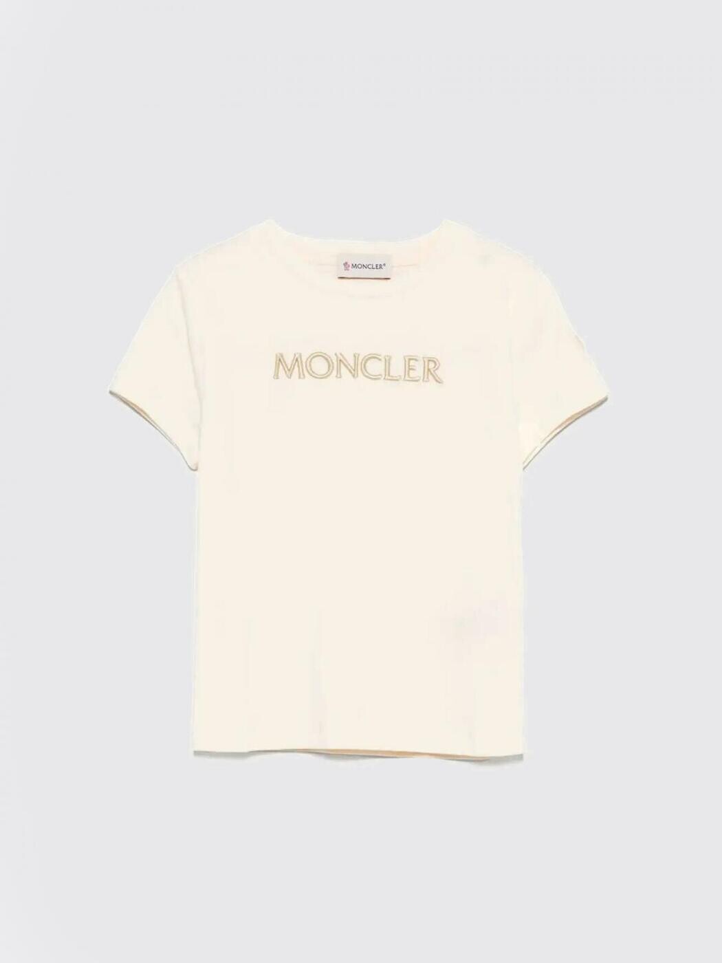 モンク軌跡 MONCLER ロング捩りプルオーバー プルオーバー ガールズ 白いこと Long sleeve t-shirts 8C0001689AT9 関税 貨物輸送無料 2025AW gi