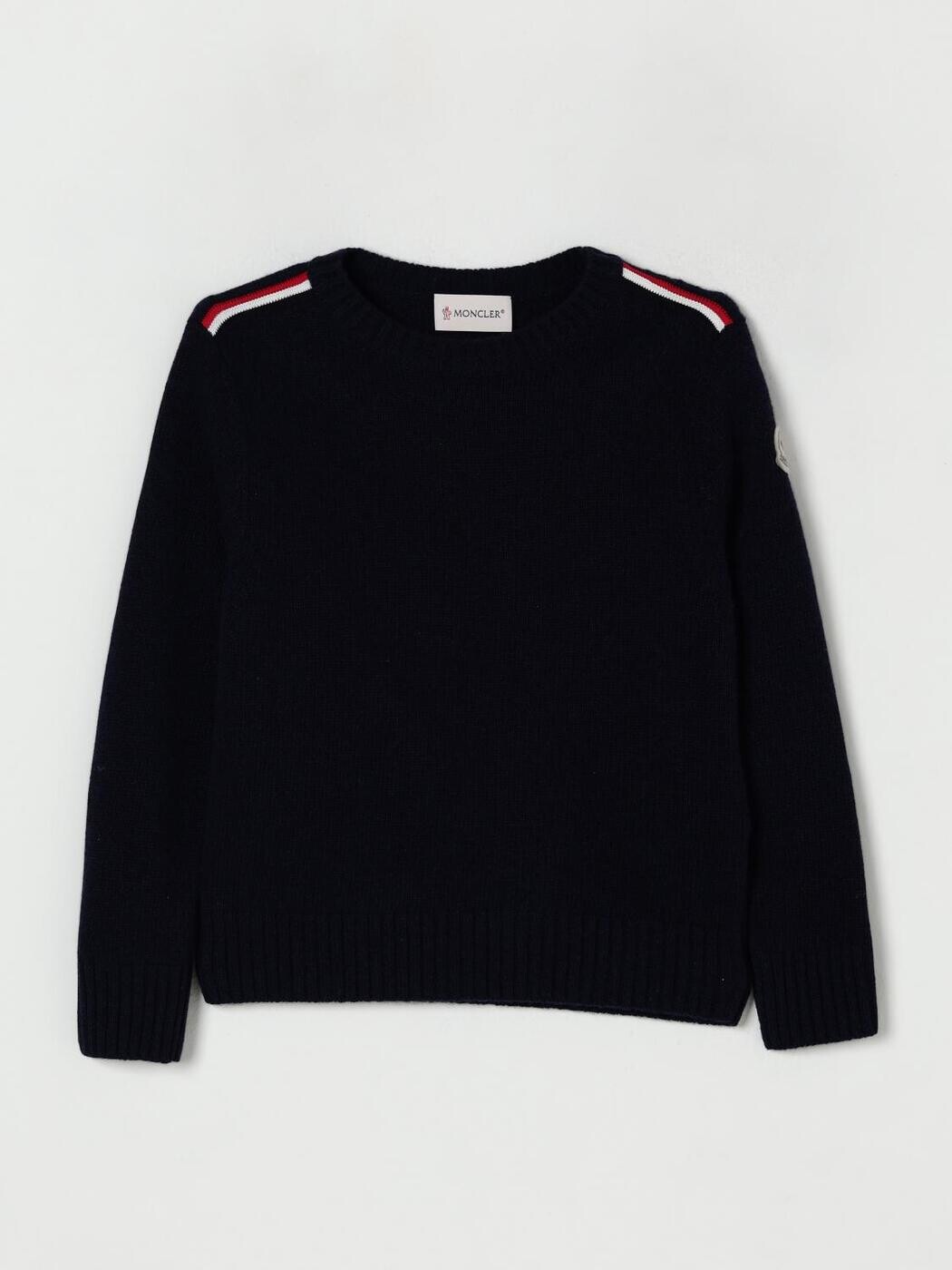 モンク軌跡 MONCLER クルーネックジャンパー 編み物御召しもの ボーイズ 青碧 Crew neck jumpers 9C00001M1241 関税 貨物輸送無料 2025AW gi